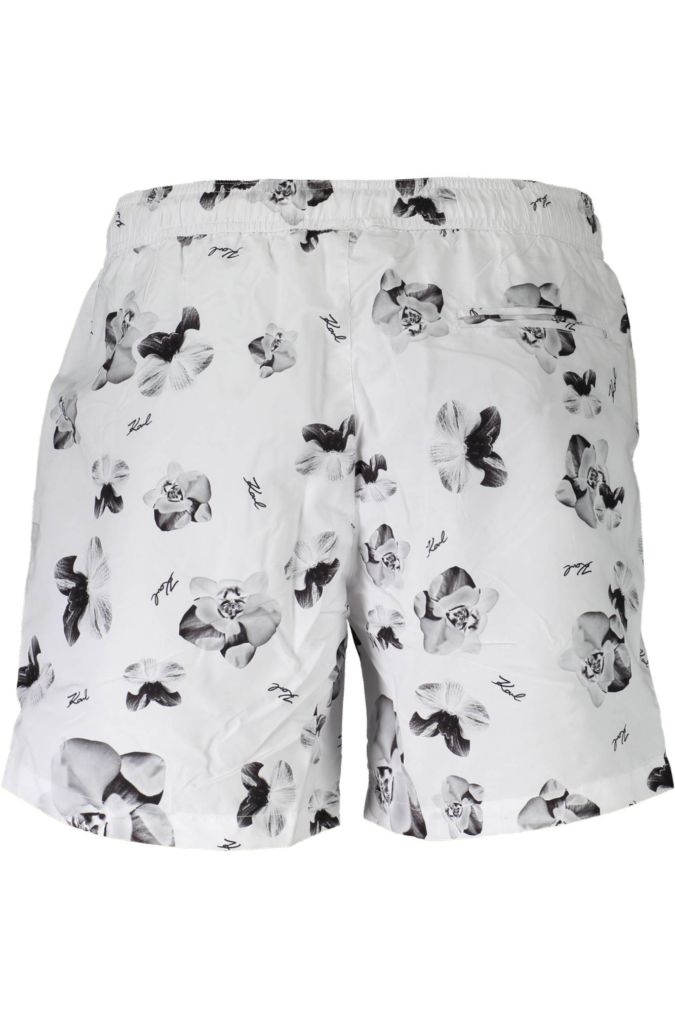 KARL LAGERFELD BEACHWEAR balta vyriškų maudymosi šortų apačia KARL LAGERFELD BEACHWEAR balta vyriškų maudymosi šortų apačia - Image 2