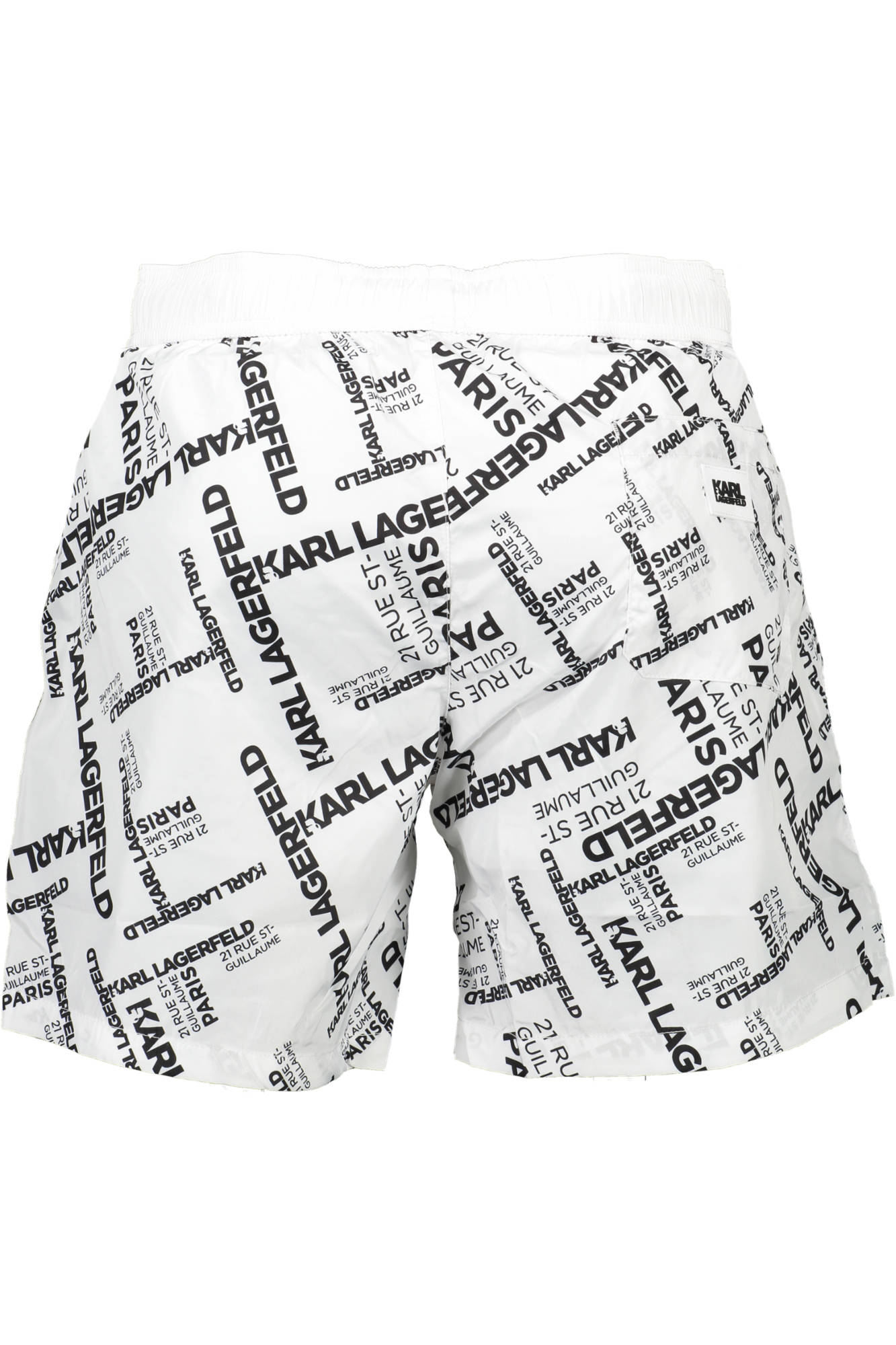KARL LAGERFELD BEACHWEAR vyriškos maudymosi trumpikės, baltos KARL LAGERFELD BEACHWEAR vyriškos maudymosi trumpikės, baltos - Image 2