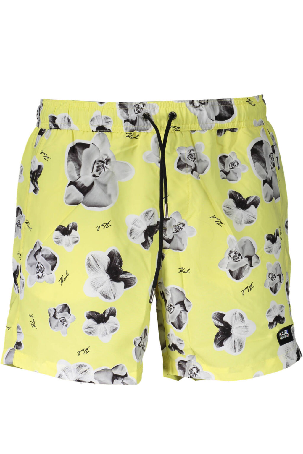karllagerfeldbeachwearcostumepartesottouomogiallo_1 KARL LAGERFELD BEACHWEAR geltona vyriškų maudymosi šortų apačia