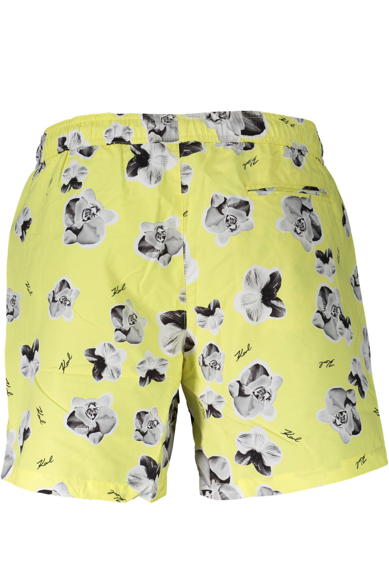 KARL LAGERFELD BEACHWEAR geltona vyriškų maudymosi šortų apačia KARL LAGERFELD BEACHWEAR geltona vyriškų maudymosi šortų apačia - Image 2