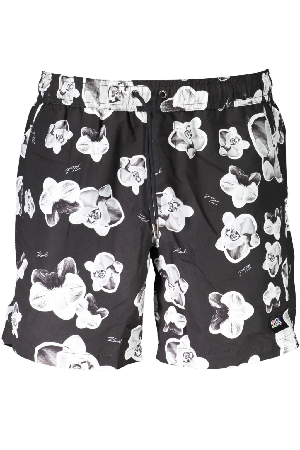 KARL LAGERFELD BEACHWEAR vyriškos maudymosi trumpikės, juodos