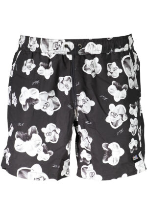 KARL LAGERFELD BEACHWEAR SWIMSUIT BLACK MEN'S BOTTOM