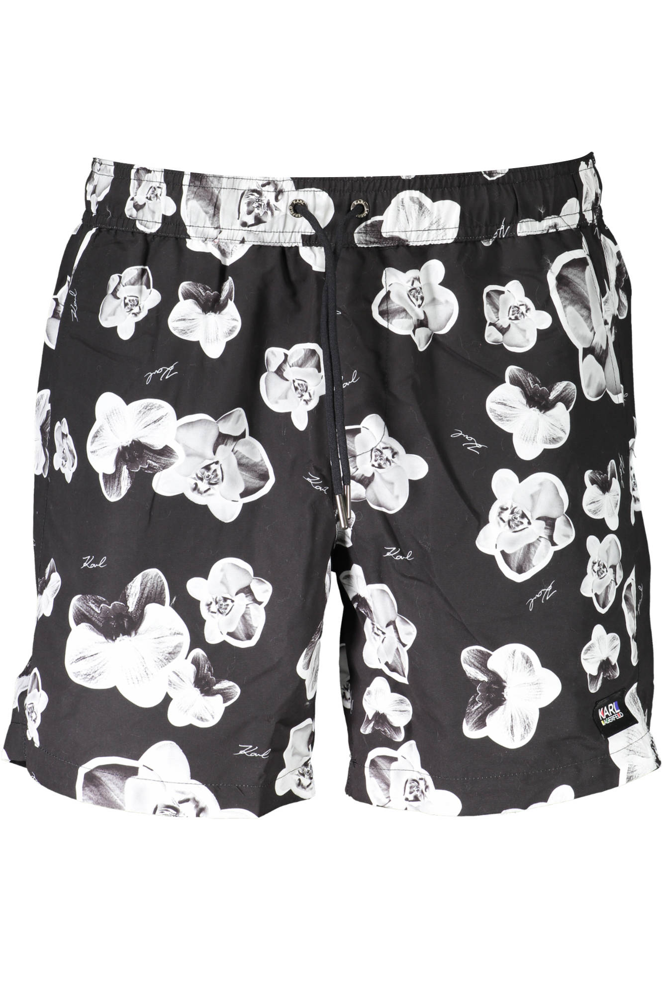 KARL LAGERFELD BEACHWEAR vyriškos maudymosi trumpikės, juodos KARL LAGERFELD BEACHWEAR vyriškos maudymosi trumpikės, juodos