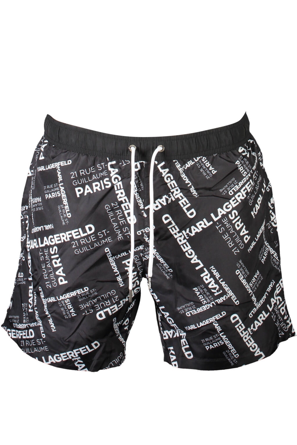 KARL LAGERFELD BEACHWEAR vyriškos maudymosi trumpikės, juodos