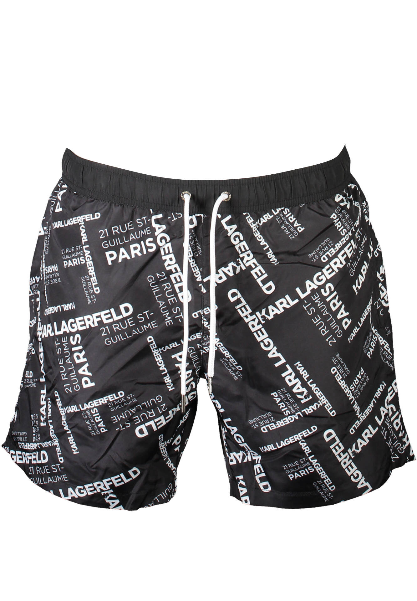 KARL LAGERFELD BEACHWEAR SWIMSUIT BLACK MEN'S BOTTOM