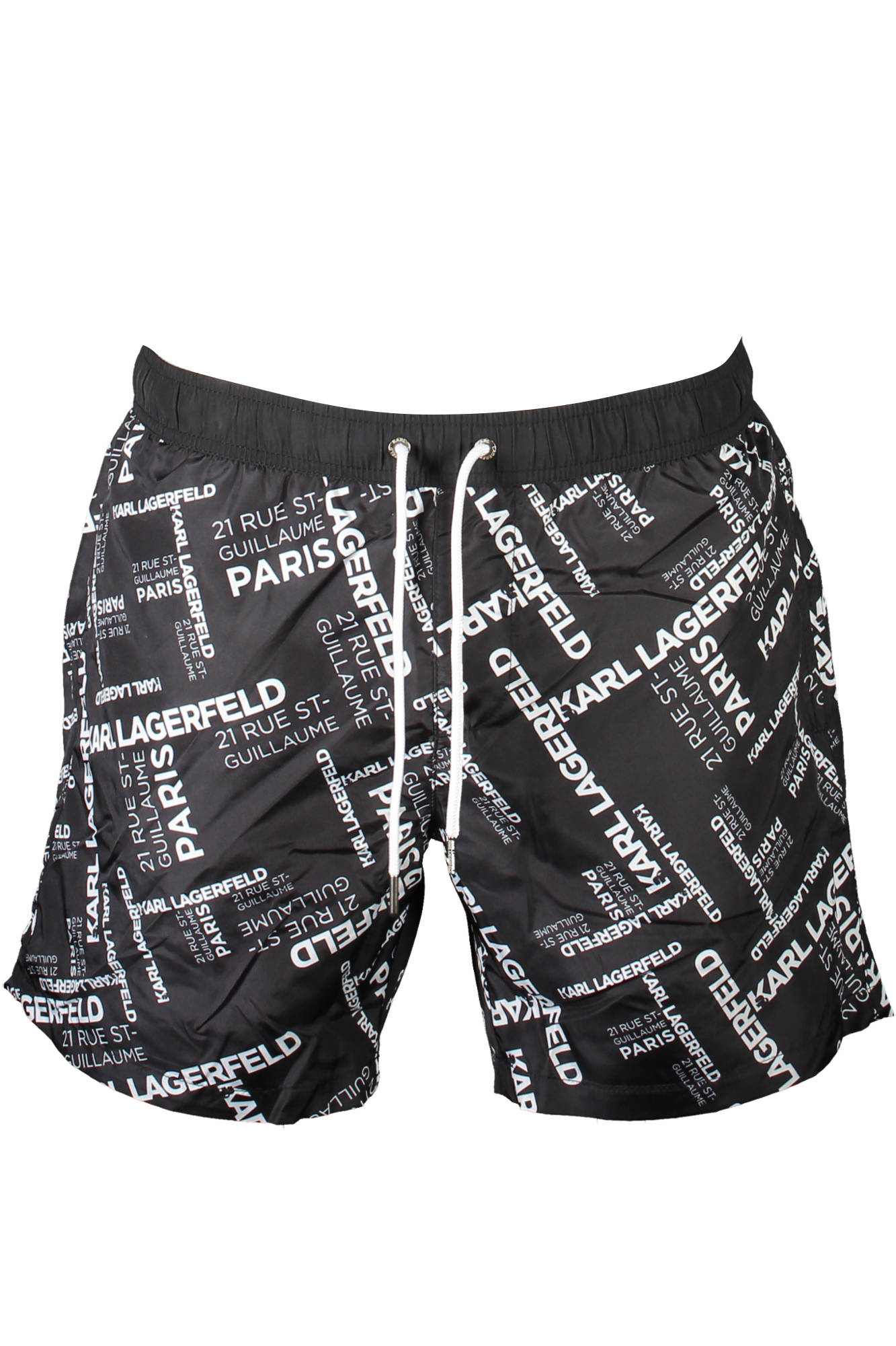 KARL LAGERFELD BEACHWEAR vyriškos maudymosi trumpikės, juodos KARL LAGERFELD BEACHWEAR vyriškos maudymosi trumpikės, juodos