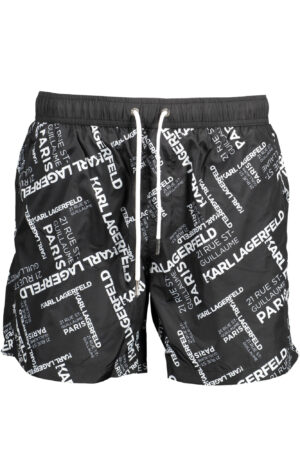KARL LAGERFELD BEACHWEAR COSTUME PARTS UNDER MAN BLACK