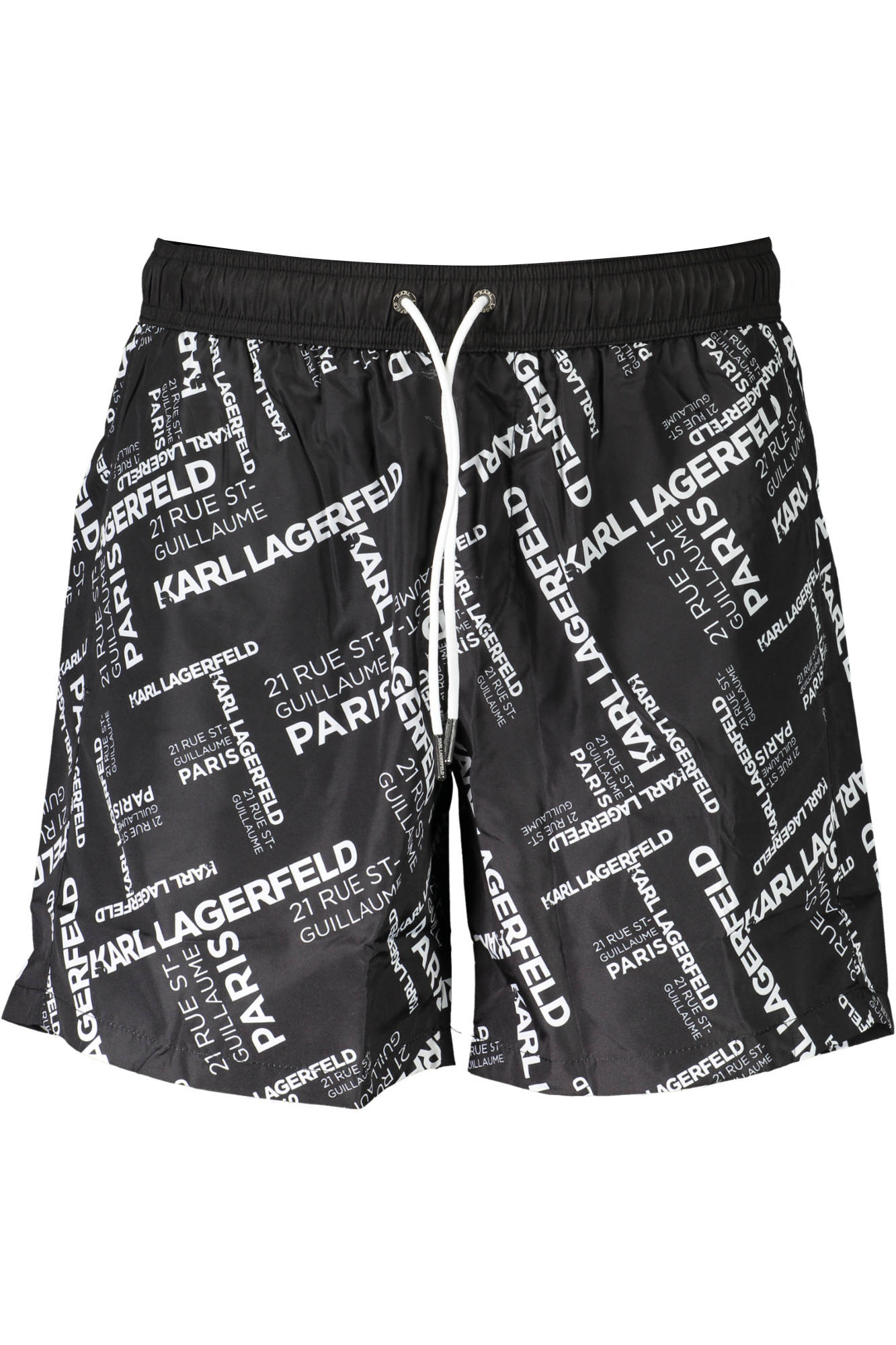 KARL LAGERFELD BEACHWEAR juodos vyriškos maudymosi trumpikės KARL LAGERFELD BEACHWEAR juodos vyriškos maudymosi trumpikės