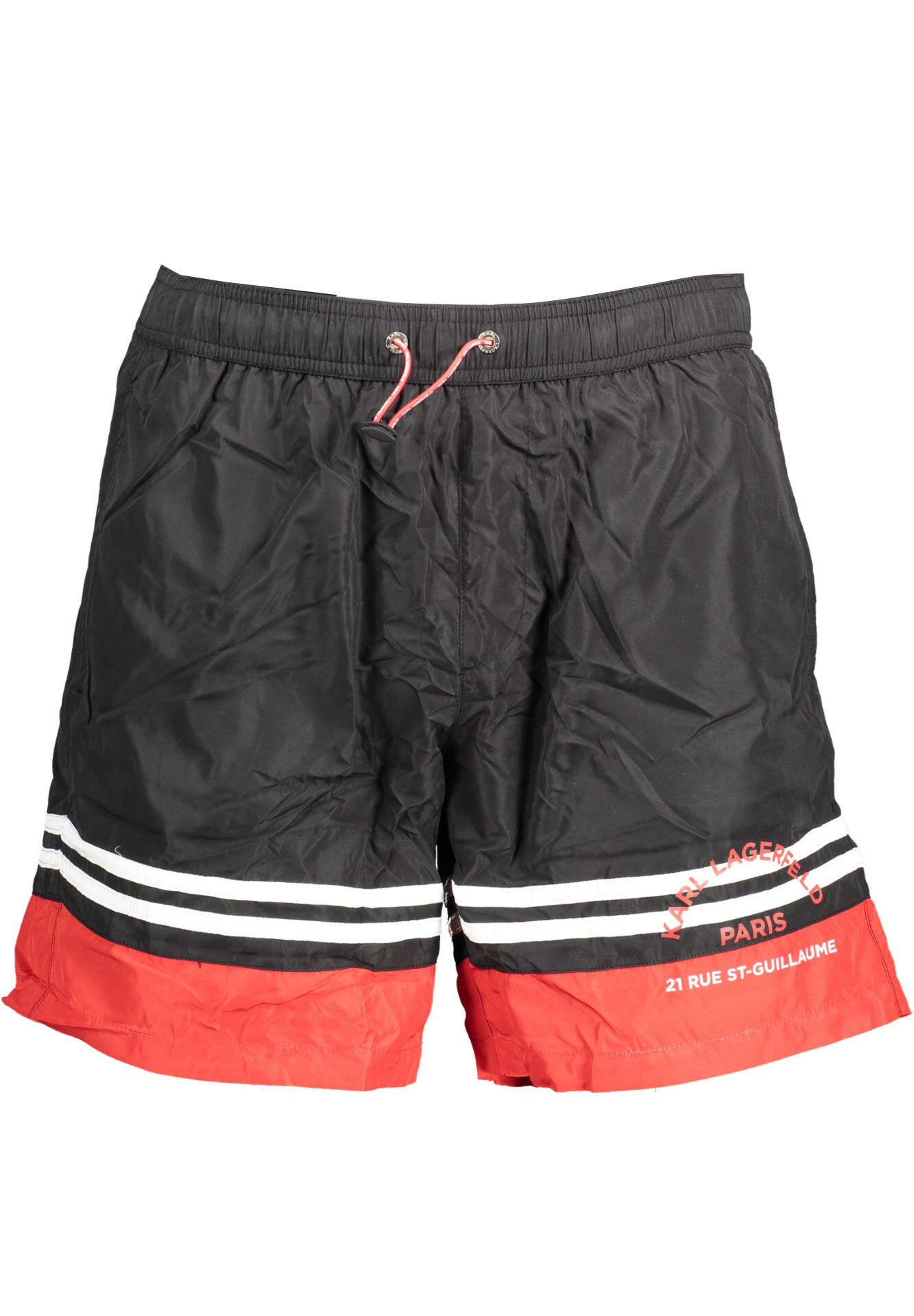 KARL LAGERFELD BEACHWEAR SWIMSUIT BLACK MEN'S BOTTOM