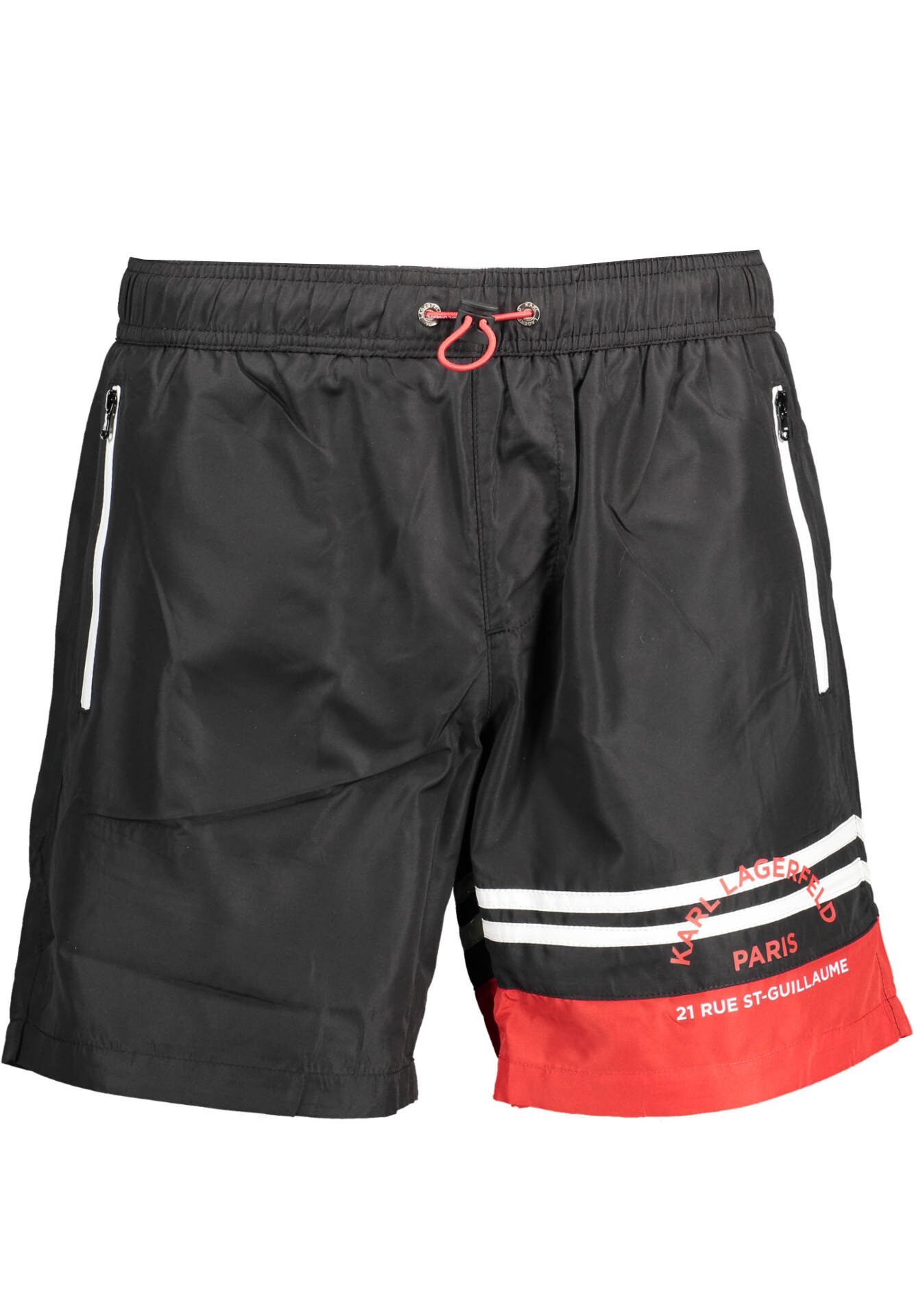 KARL LAGERFELD BEACHWEAR SWIMSUIT BLACK MEN'S BOTTOM