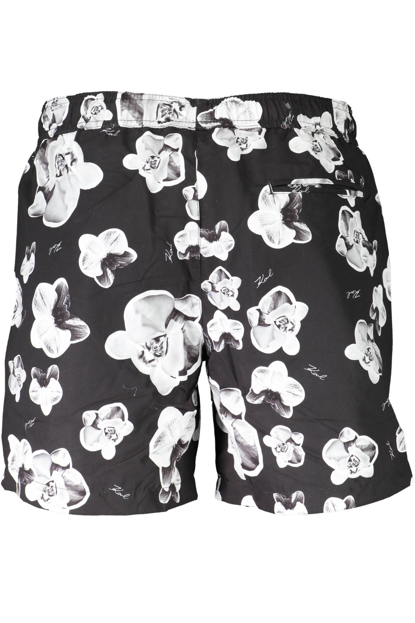 KARL LAGERFELD BEACHWEAR vyriškos maudymosi trumpikės, juodos KARL LAGERFELD BEACHWEAR vyriškos maudymosi trumpikės, juodos - Image 2