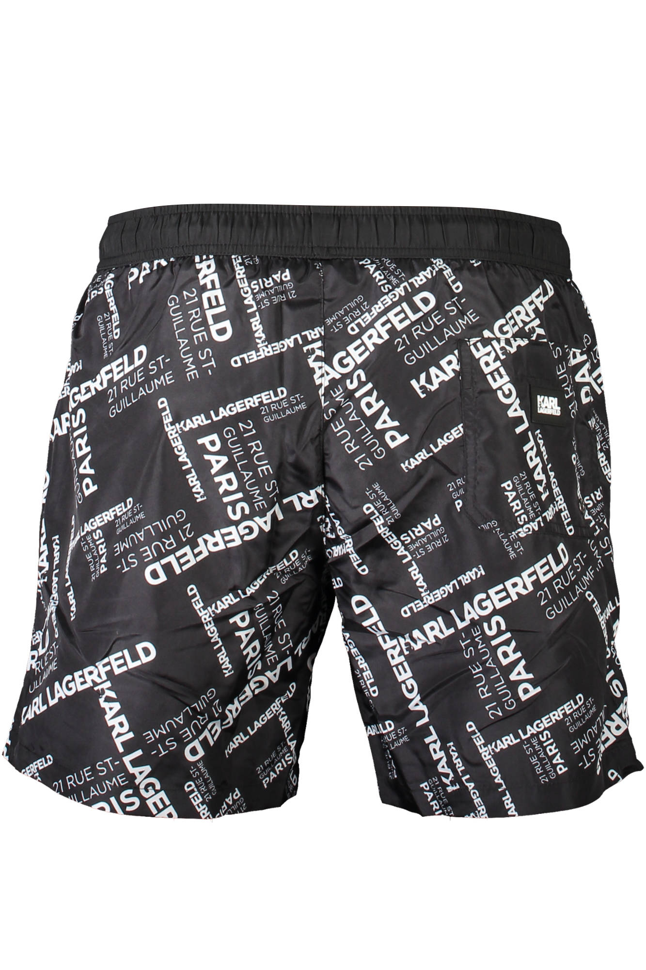 KARL LAGERFELD BEACHWEAR vyriškos maudymosi trumpikės, juodos KARL LAGERFELD BEACHWEAR vyriškos maudymosi trumpikės, juodos - Image 2