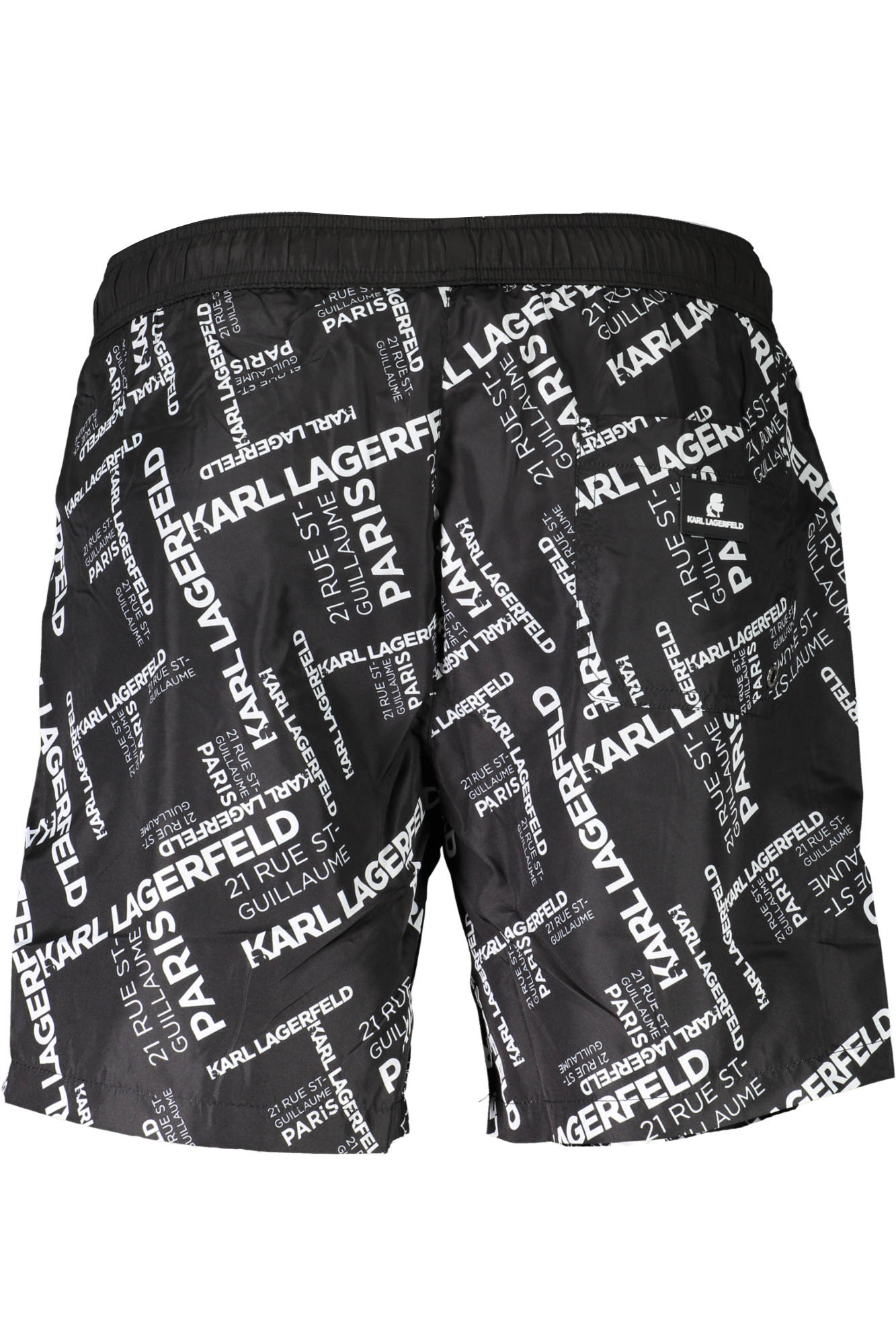 KARL LAGERFELD BEACHWEAR juodos vyriškos maudymosi trumpikės KARL LAGERFELD BEACHWEAR juodos vyriškos maudymosi trumpikės - Image 2