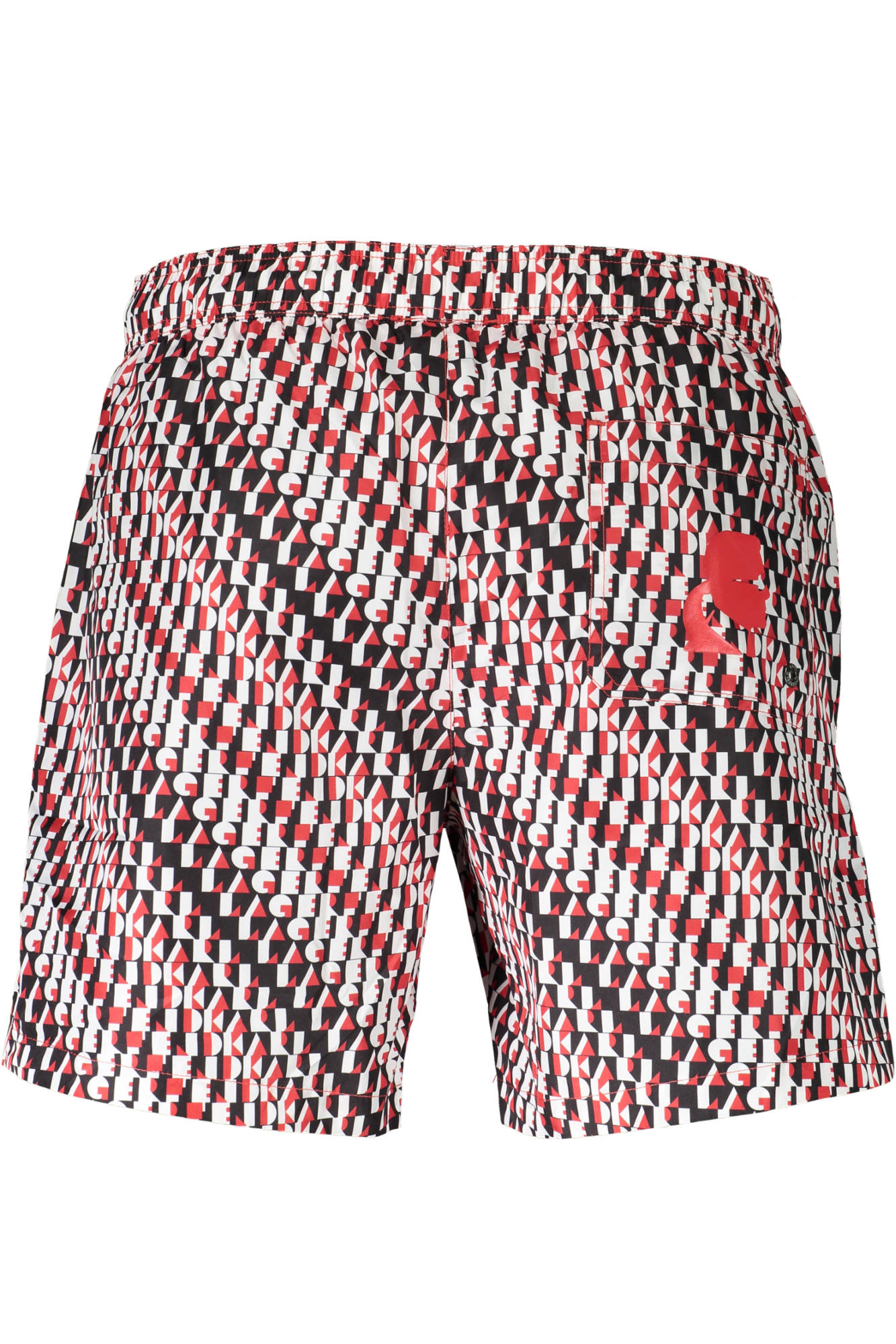 KARL LAGERFELD BEACHWEAR juodos vyriškos maudymosi trumpikės KARL LAGERFELD BEACHWEAR juodos vyriškos maudymosi trumpikės - Image 2