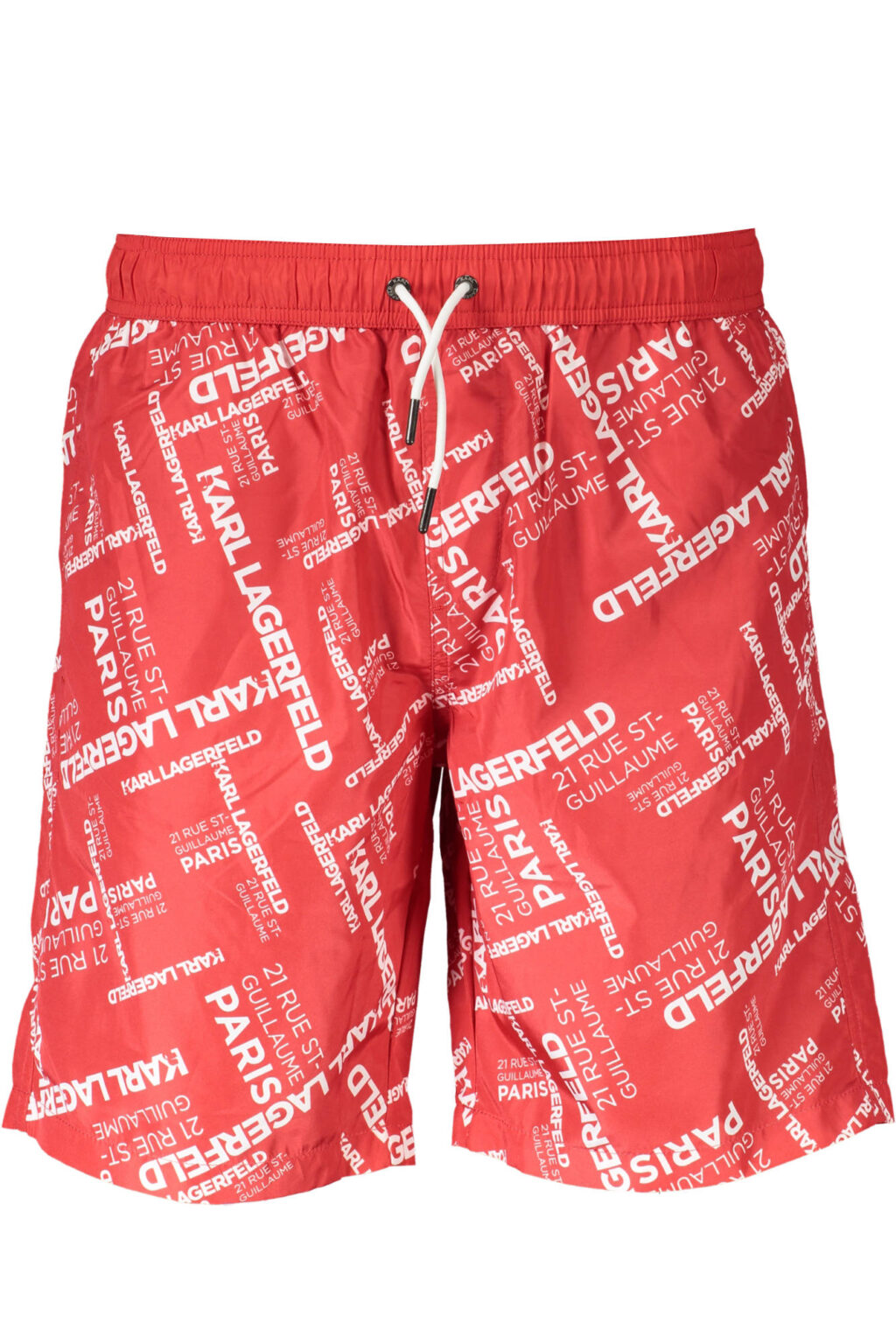 karllagerfeldbeachwearcostumepartesottouomorosso_1 KARL LAGERFELD BEACHWEAR vyriškos maudymosi trumpikės, raudonos