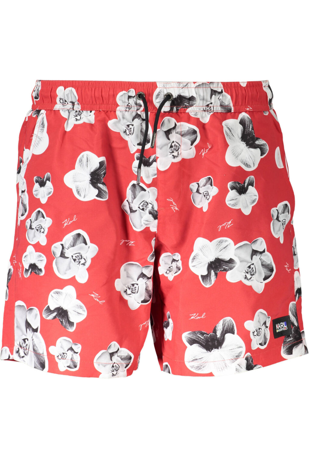 karllagerfeldbeachwearcostumepartesottouomorosso_1 KARL LAGERFELD BEACHWEAR vyriškos maudymosi trumpikės, raudonos