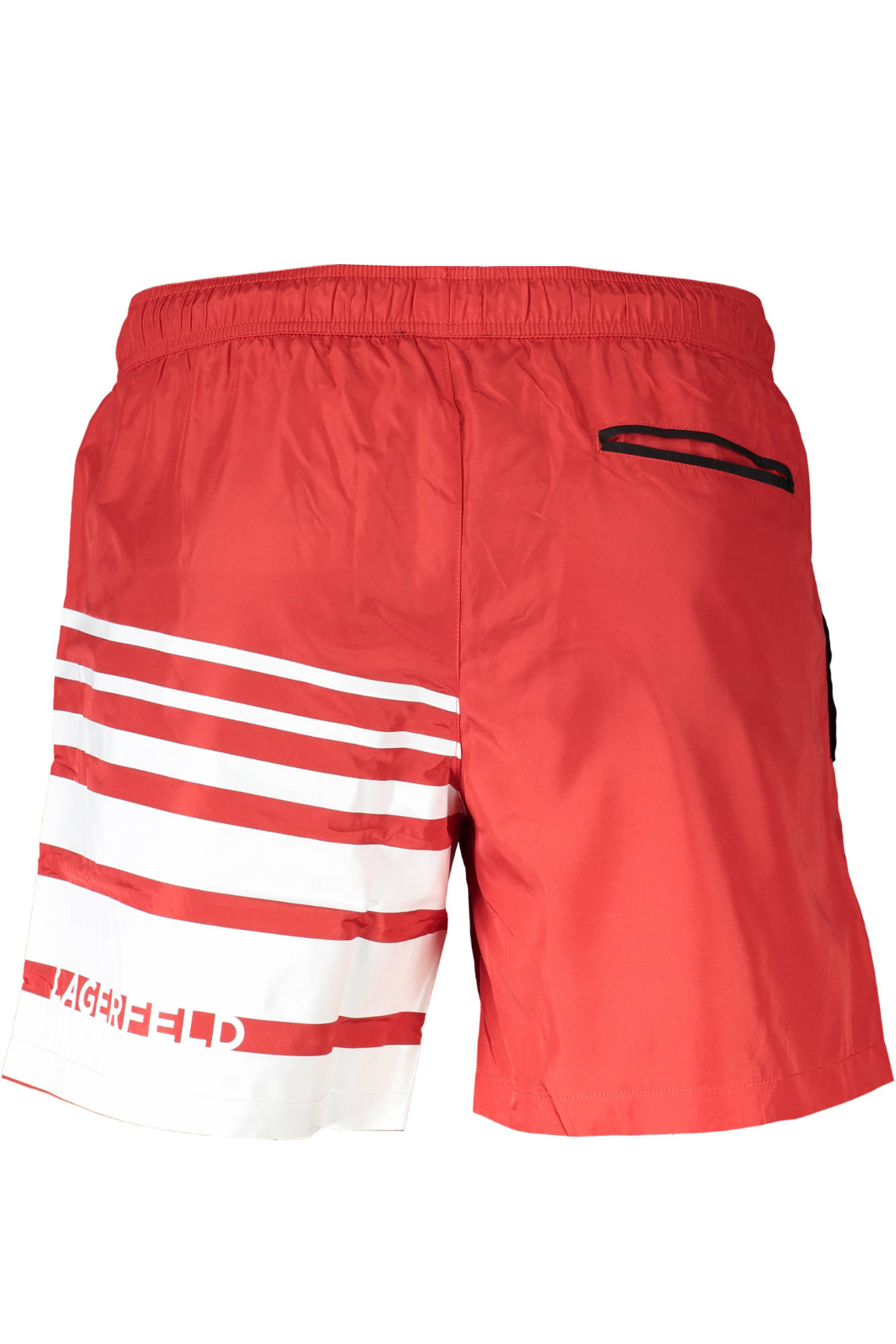 KARL LAGERFELD BEACHWEAR raudona vyriškų maudymosi šortų apačia KARL LAGERFELD BEACHWEAR raudona vyriškų maudymosi šortų apačia - Image 2