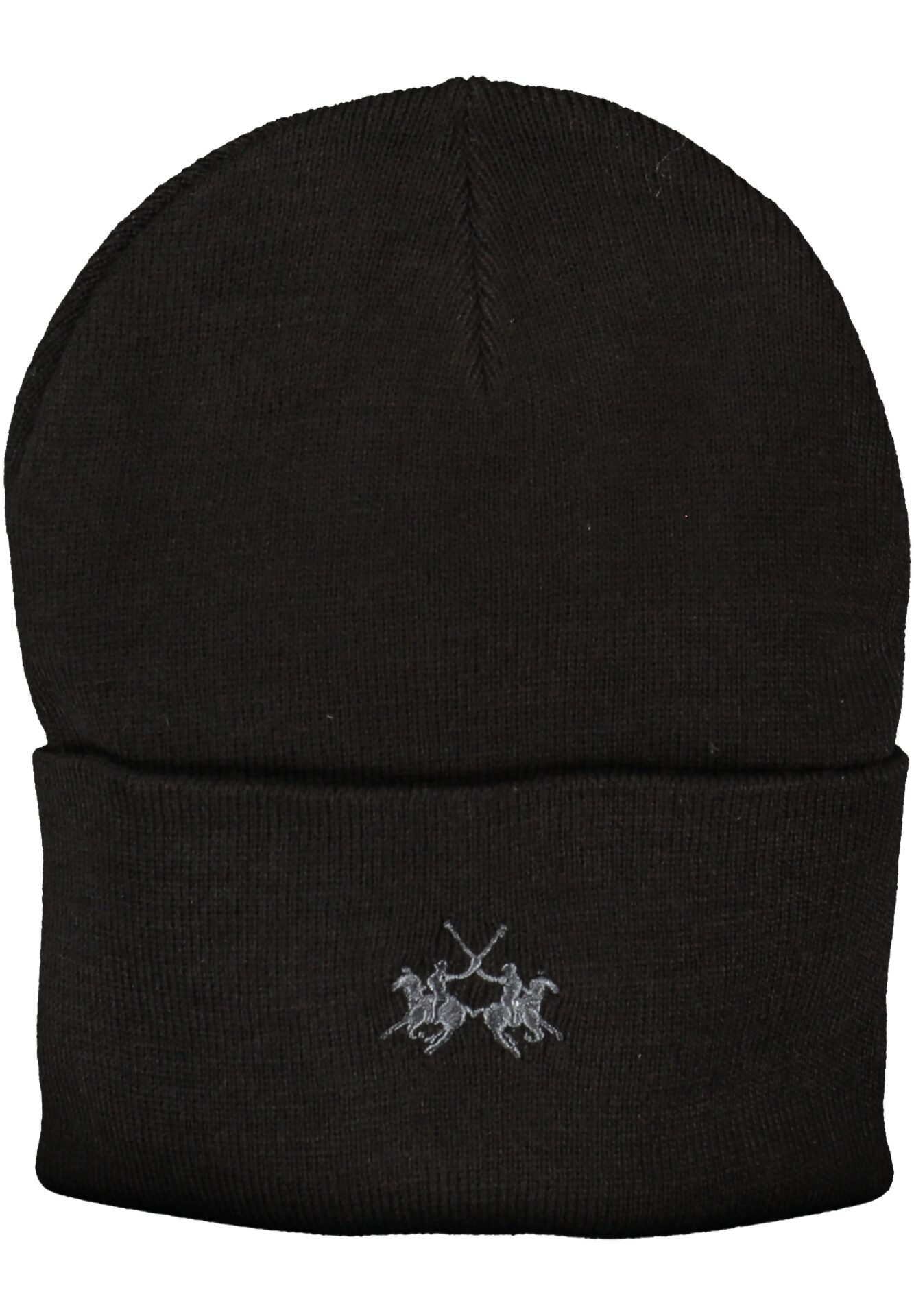 LA MARTINA BLACK MEN'S BEANIE