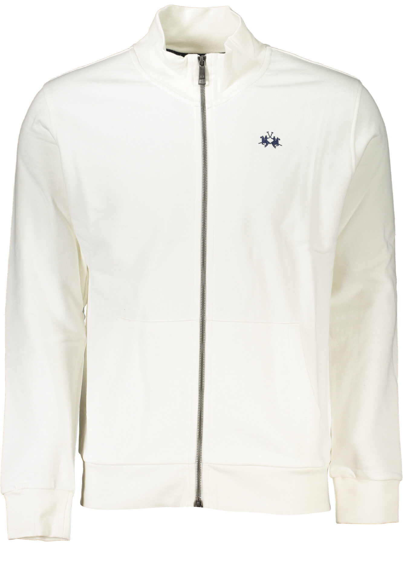 LA MARTINA MEN'S WHITE ZIP SWEATSHIRT