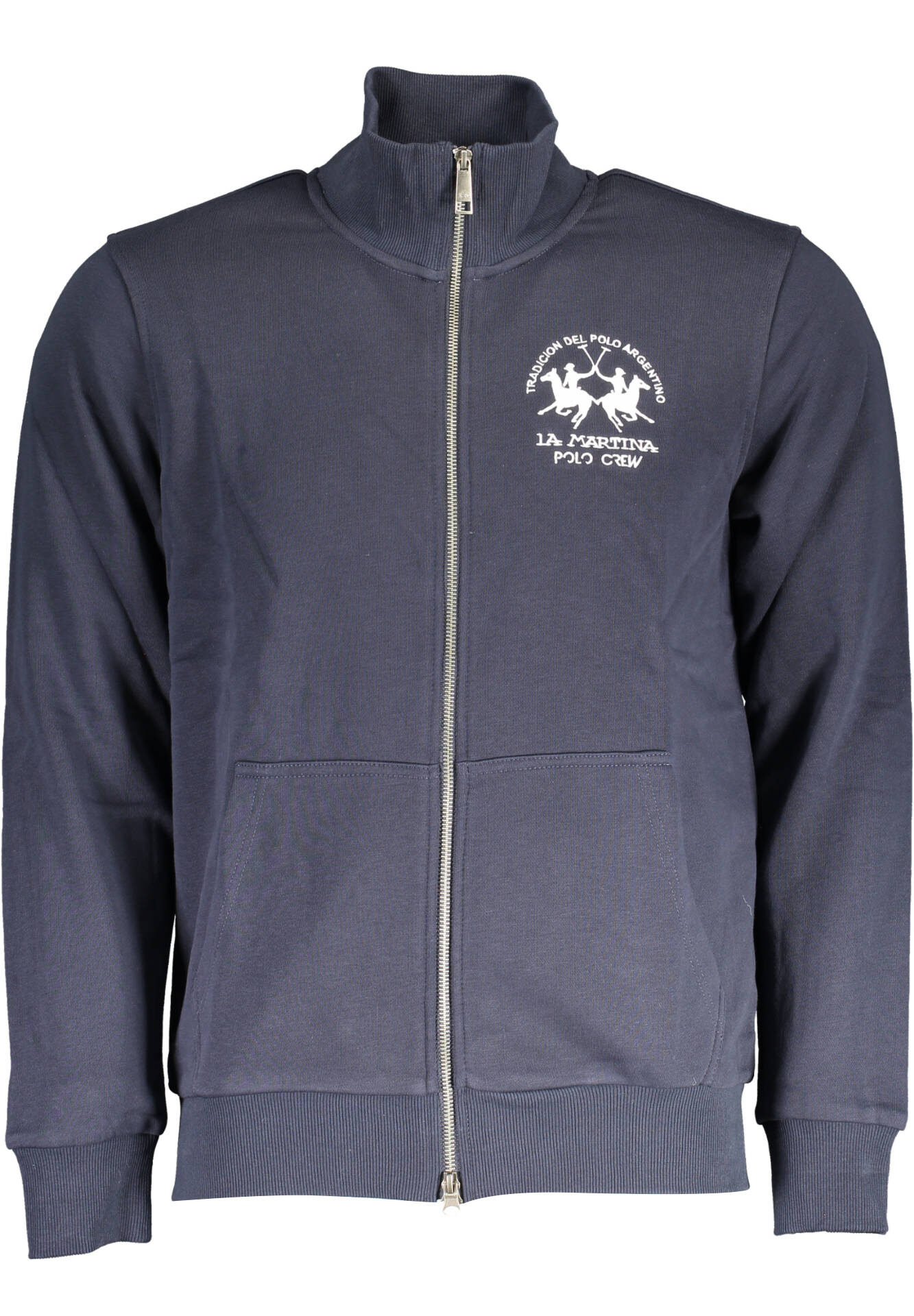 LA MARTINA MEN'S BLUE ZIPPED SWEATSHIRT