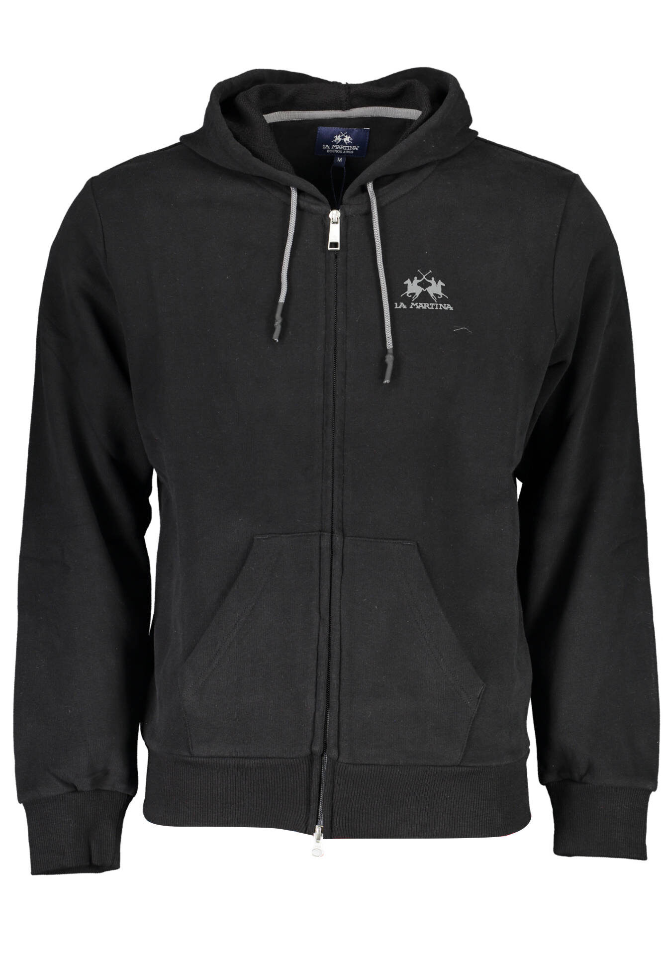 LA MARTINA MEN'S BLACK ZIP SWEATSHIRT