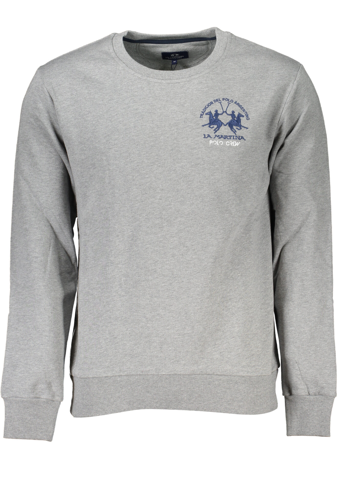 LA MARTINA MEN'S GRAY ZIPLESS SWEATSHIRT