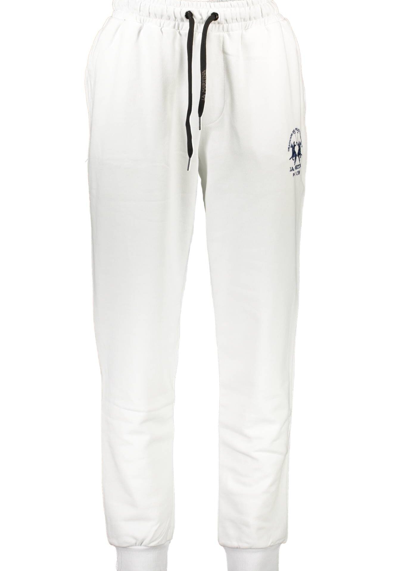 LA MARTINA MEN'S WHITE TROUSERS