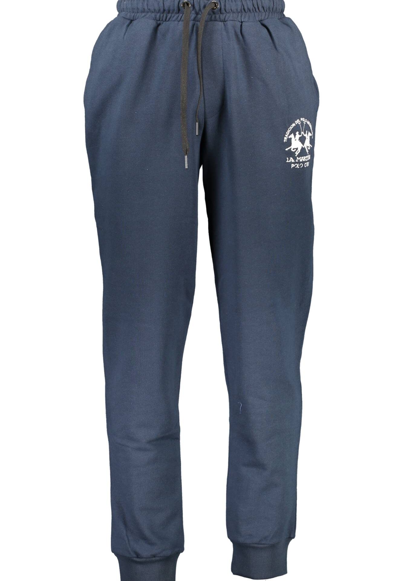LA MARTINA BLUE MEN'S TROUSERS