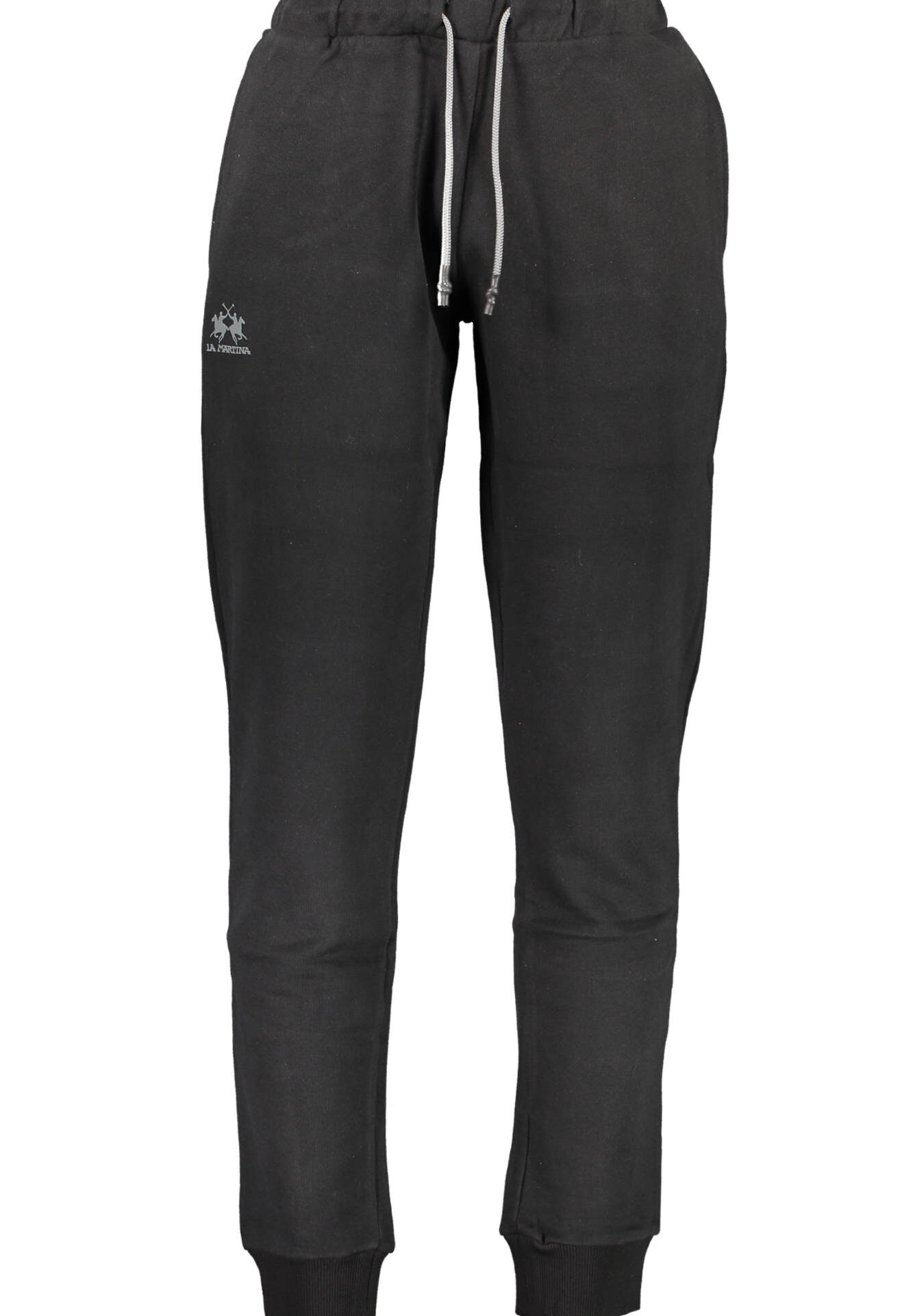 LA MARTINA BLACK MEN'S TROUSERS