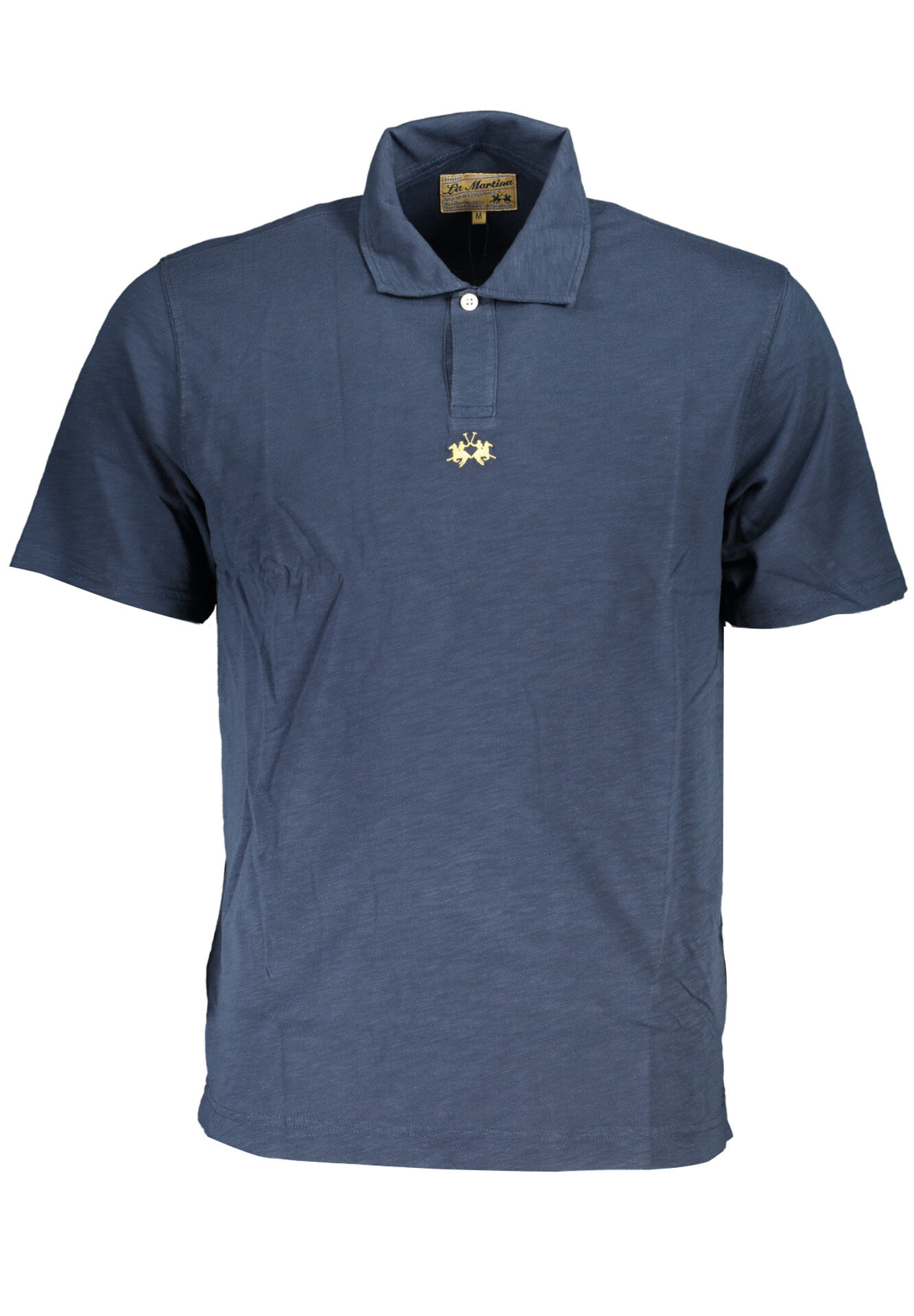 LA MARTINA MEN'S SHORT SLEEVED POLO SHIRT BLUE