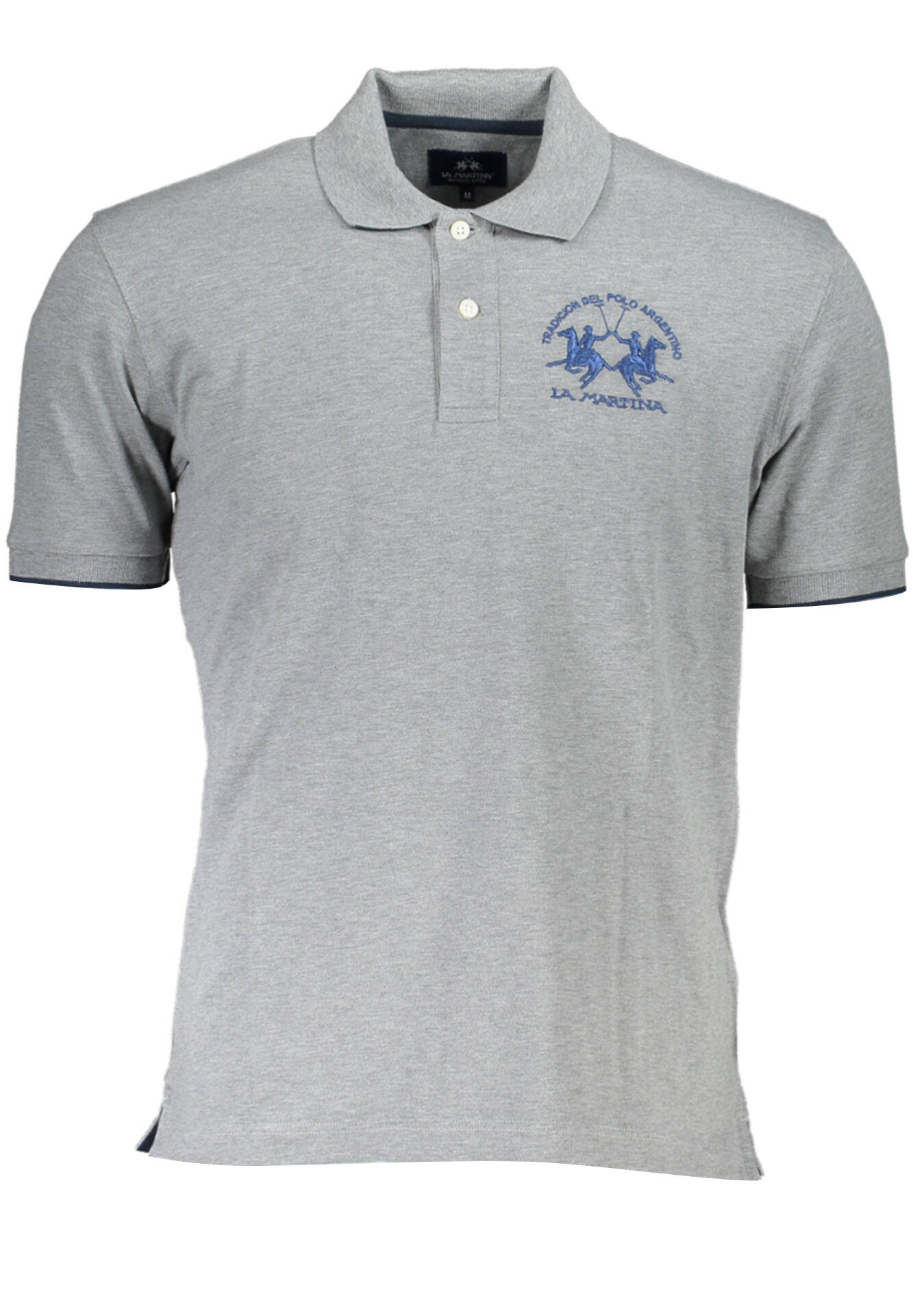 LA MARTINA MEN'S SHORT SLEEVE POLO GREY