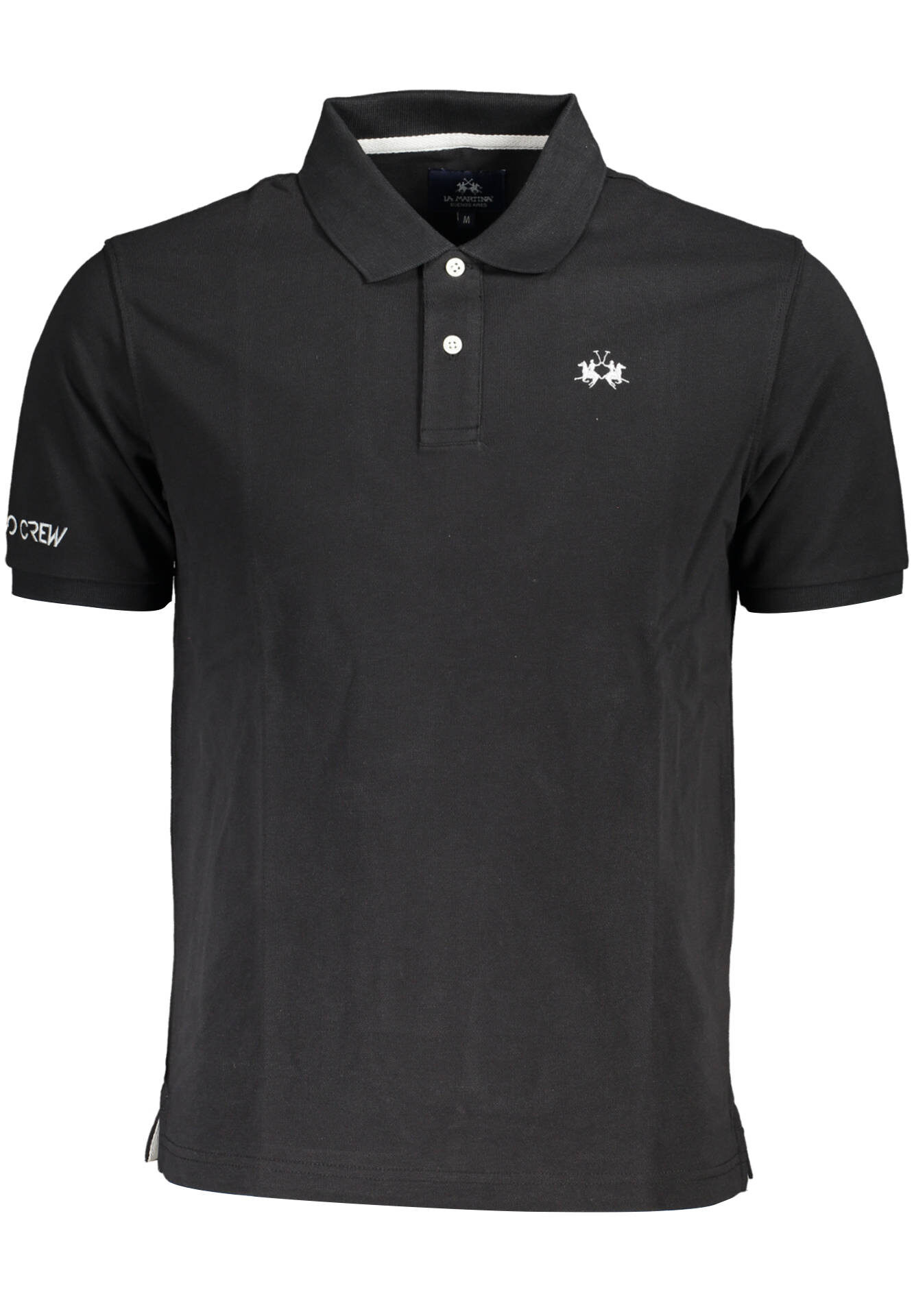 LA MARTINA MEN'S SHORT SLEEVE POLO BLACK