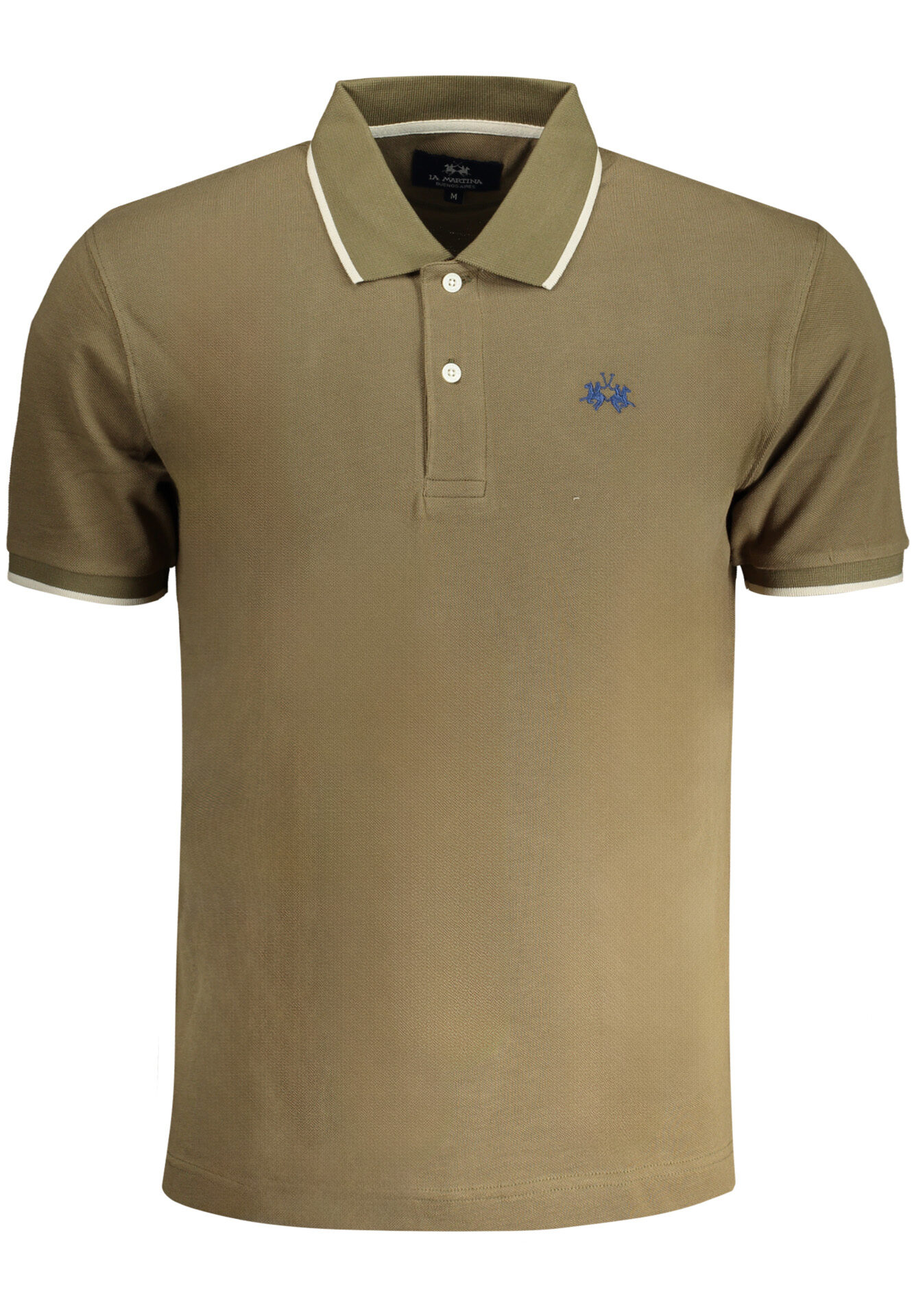 LA MARTINA MEN'S GREEN SHORT-SLEEVED POLO SHIRT
