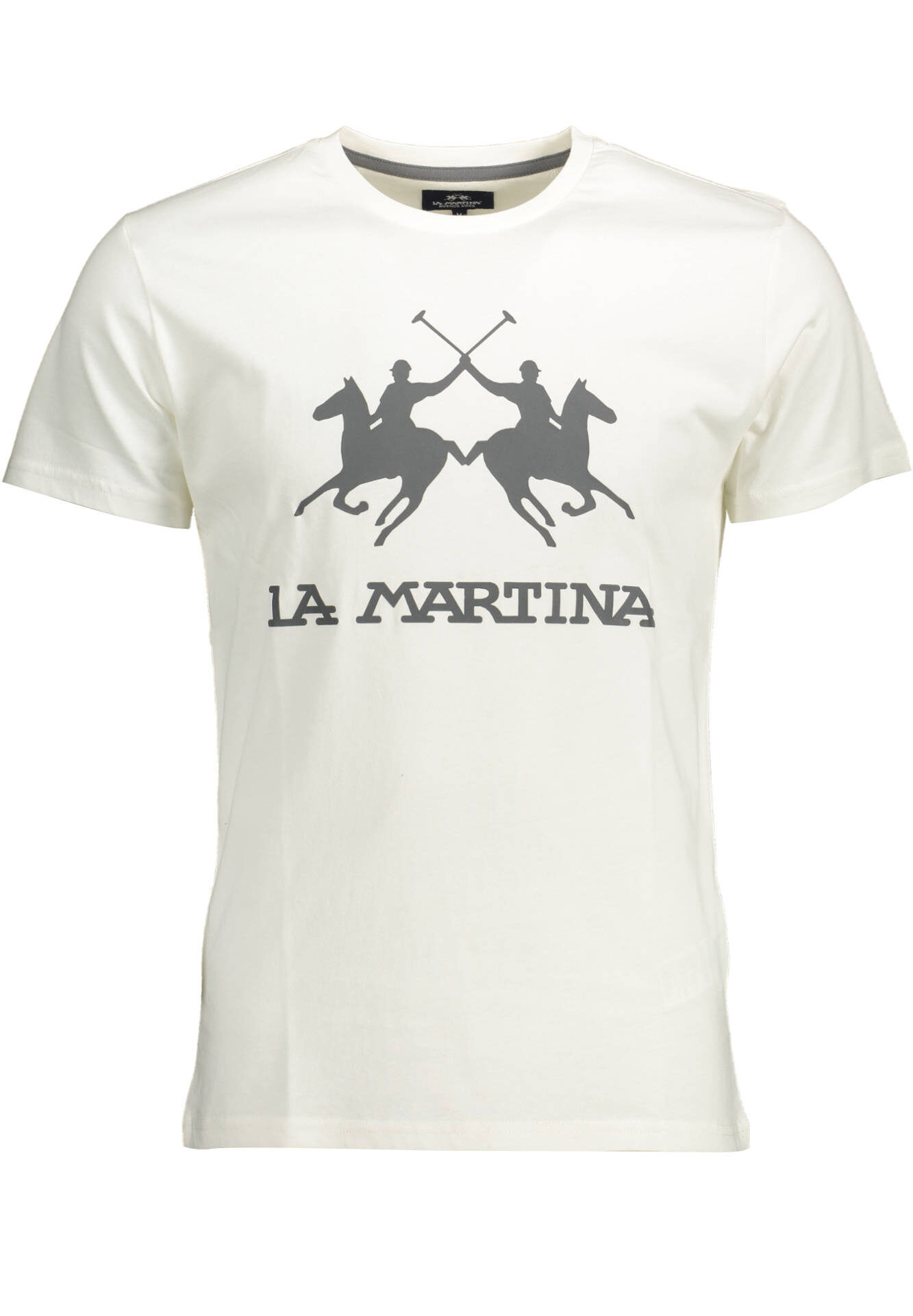 LA MARTINA MEN'S WHITE SHORT SLEEVE T-SHIRT