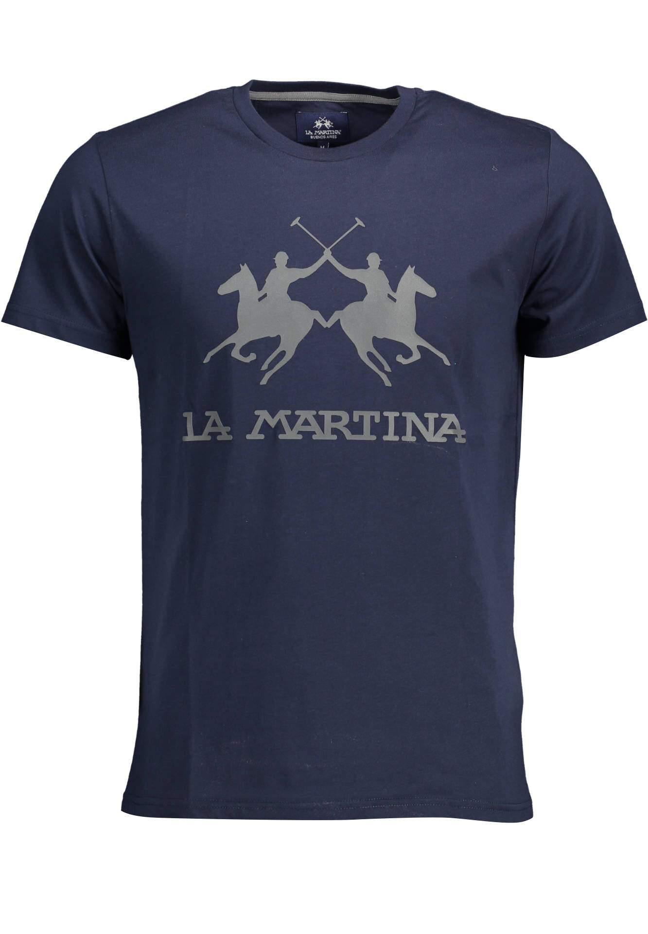 LA MARTINA MEN'S SHORT SLEEVE T-SHIRT BLUE