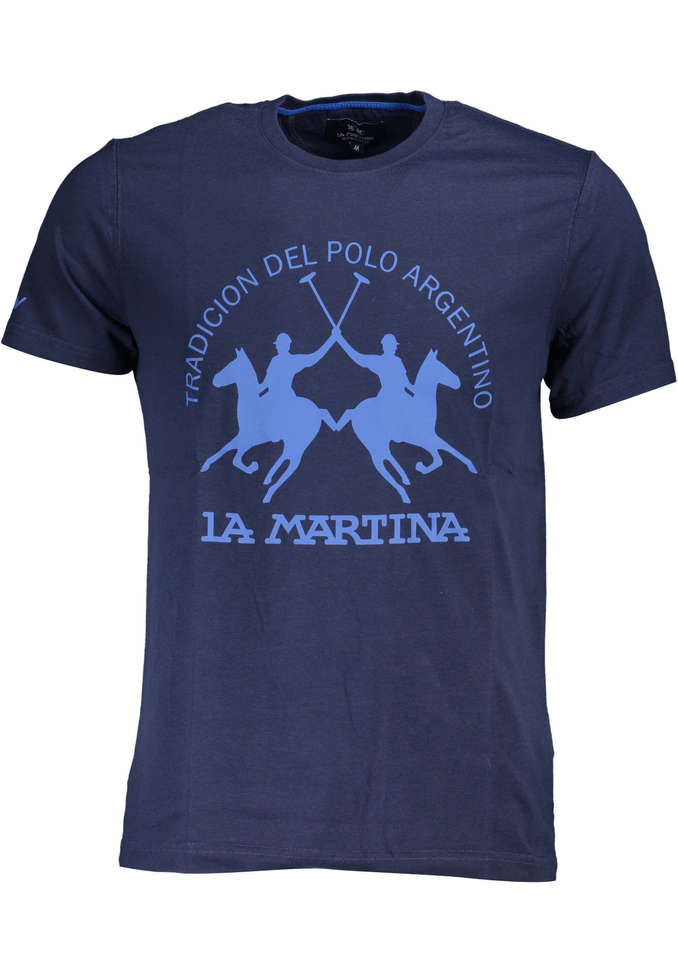 LA MARTINA MEN'S SHORT SLEEVE T-SHIRT BLUE