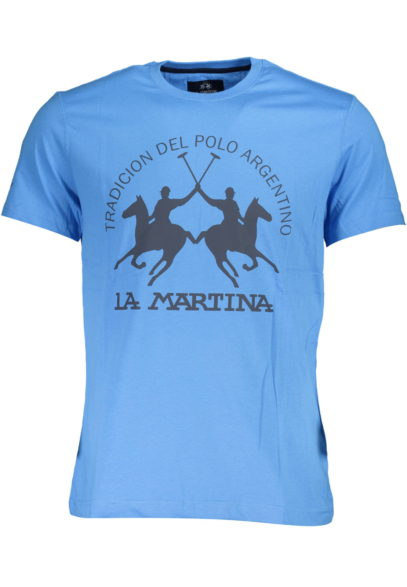 LA MARTINA MEN'S SHORT SLEEVE T-SHIRT BLUE