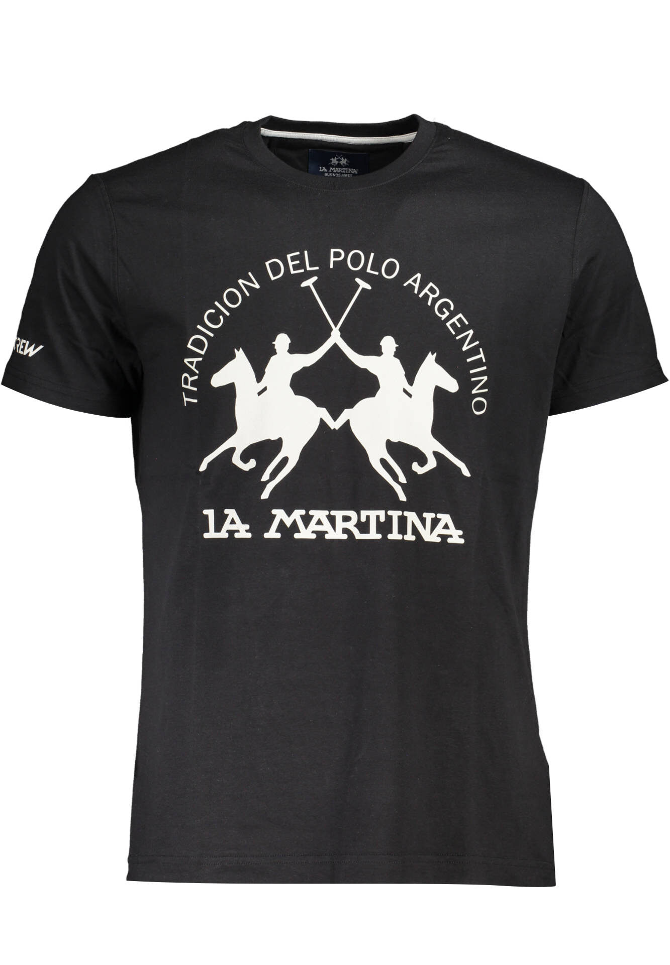 LA MARTINA MEN'S SHORT SLEEVE T-SHIRT BLACK