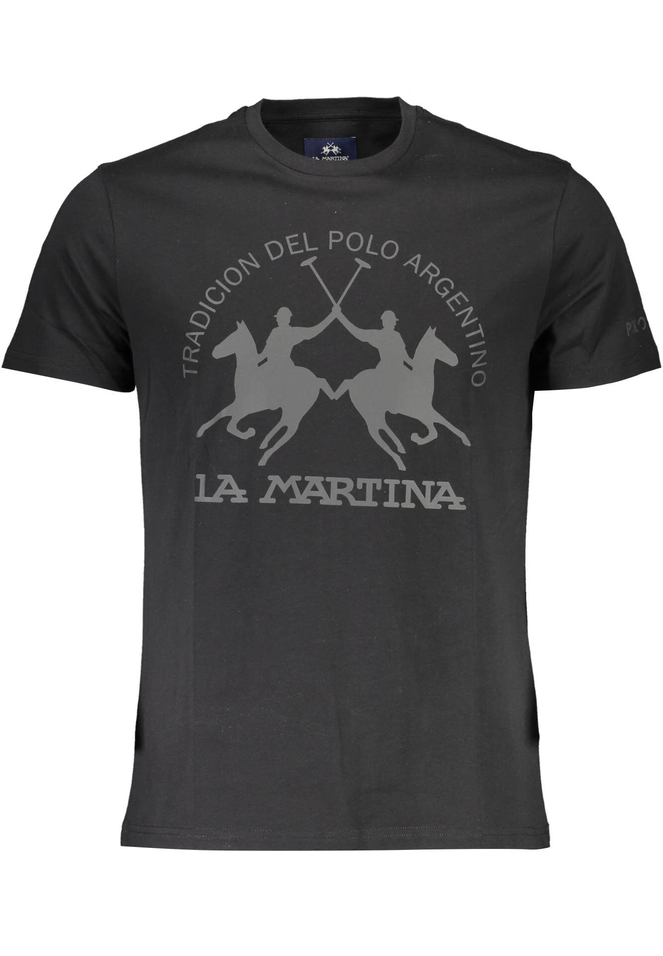 LA MARTINA MEN'S SHORT SLEEVE T-SHIRT BLACK