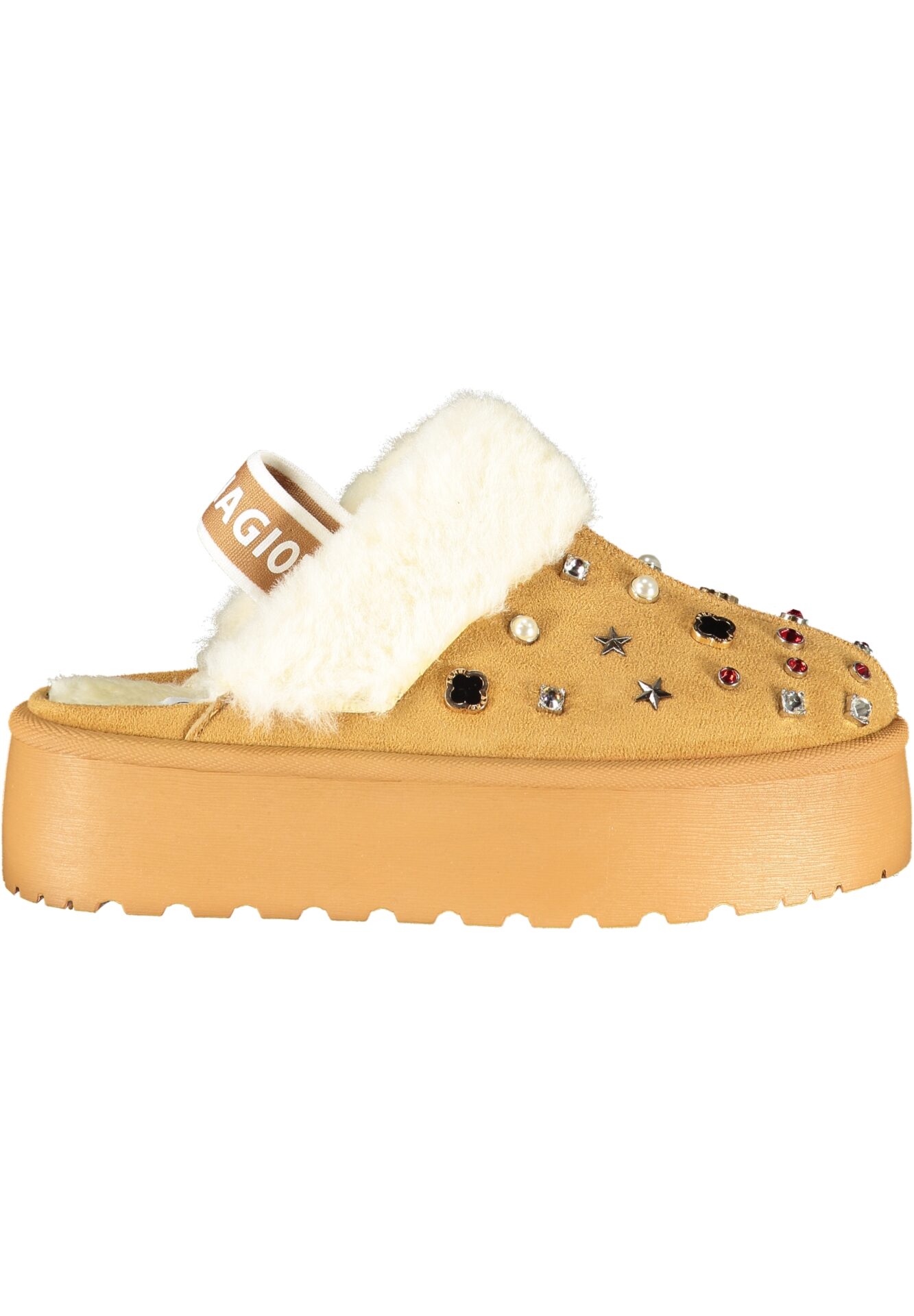 LAURA BIAGIOTTI WOMEN'S WINTER CLOG FOOTWEAR, BROWN