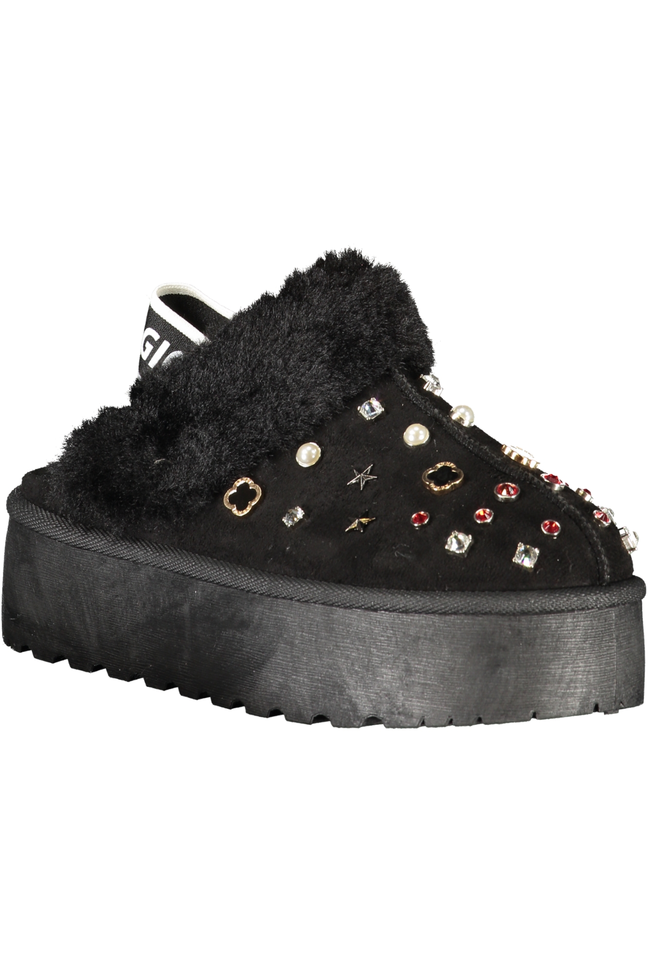 LAURA BIAGIOTTI WOMEN'S BLACK WINTER CLOG FOOTWEAR LAURA BIAGIOTTI WOMEN'S BLACK WINTER CLOG FOOTWEAR - Image 2