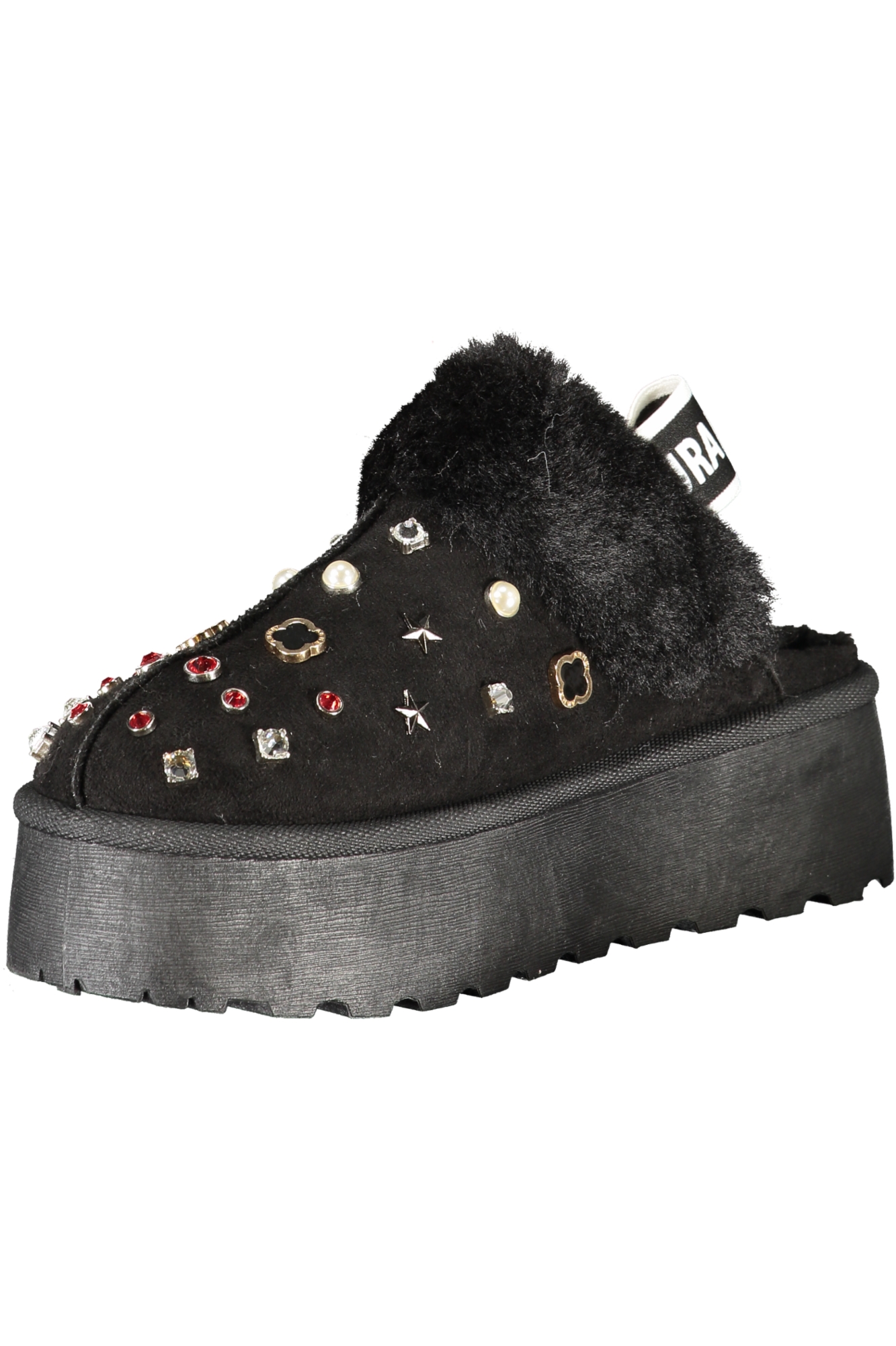 LAURA BIAGIOTTI WOMEN'S BLACK WINTER CLOG FOOTWEAR LAURA BIAGIOTTI WOMEN'S BLACK WINTER CLOG FOOTWEAR - Image 3