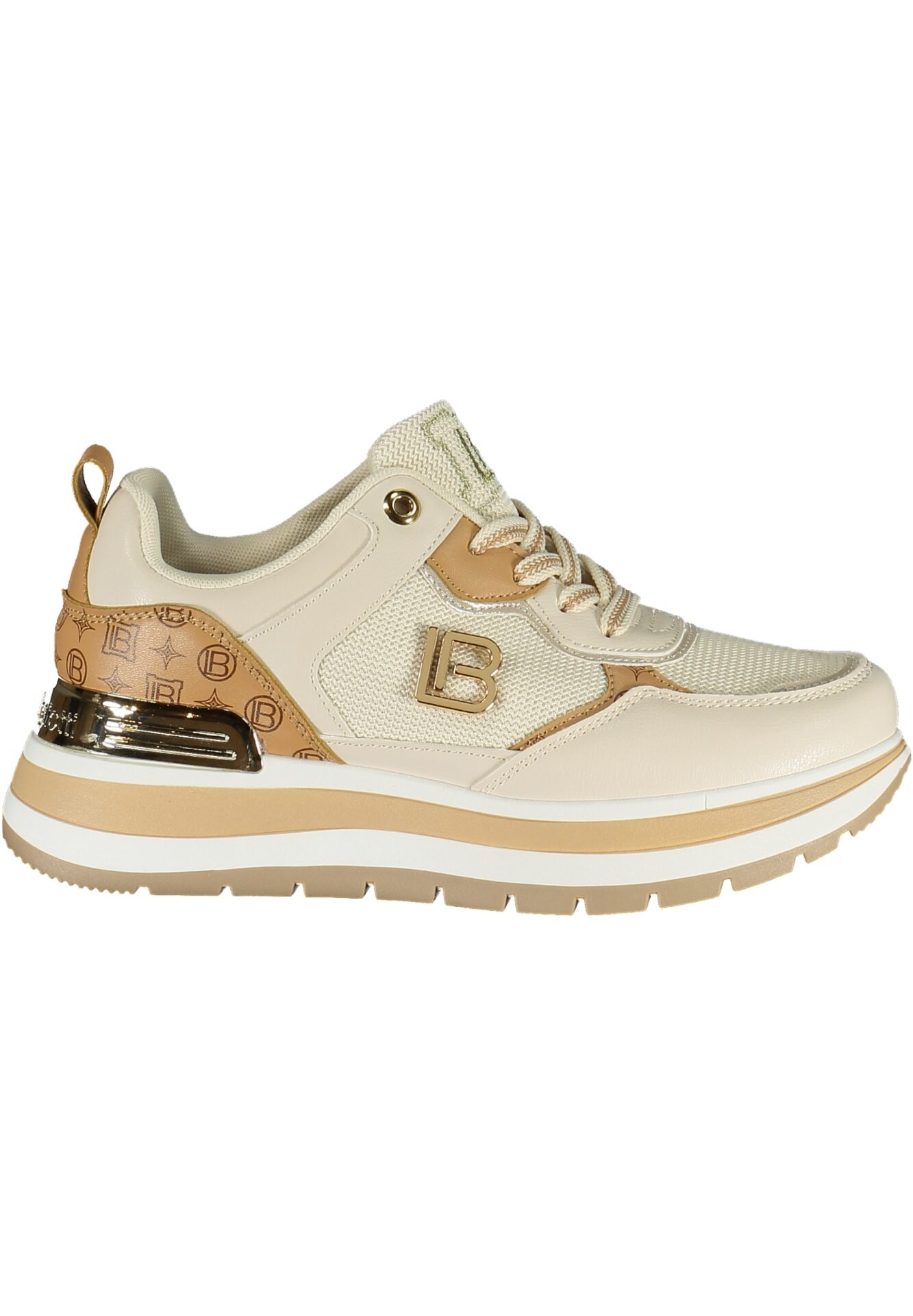 LAURA BIAGIOTTI WOMEN'S BEIGE SPORTS SHOES