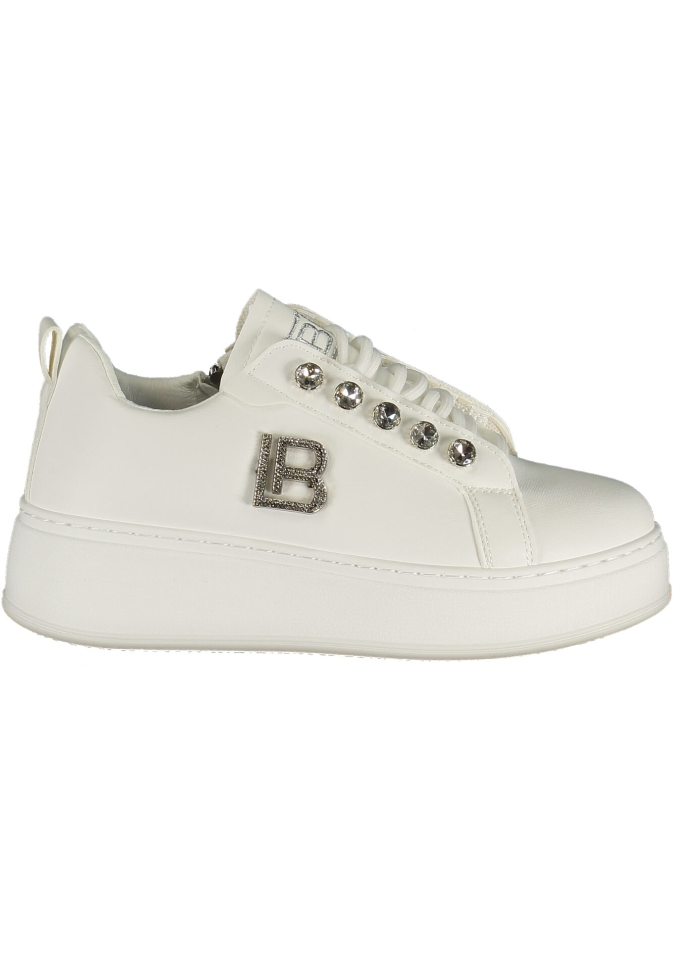 LAURA BIAGIOTTI WOMEN'S WHITE SPORTS SHOES