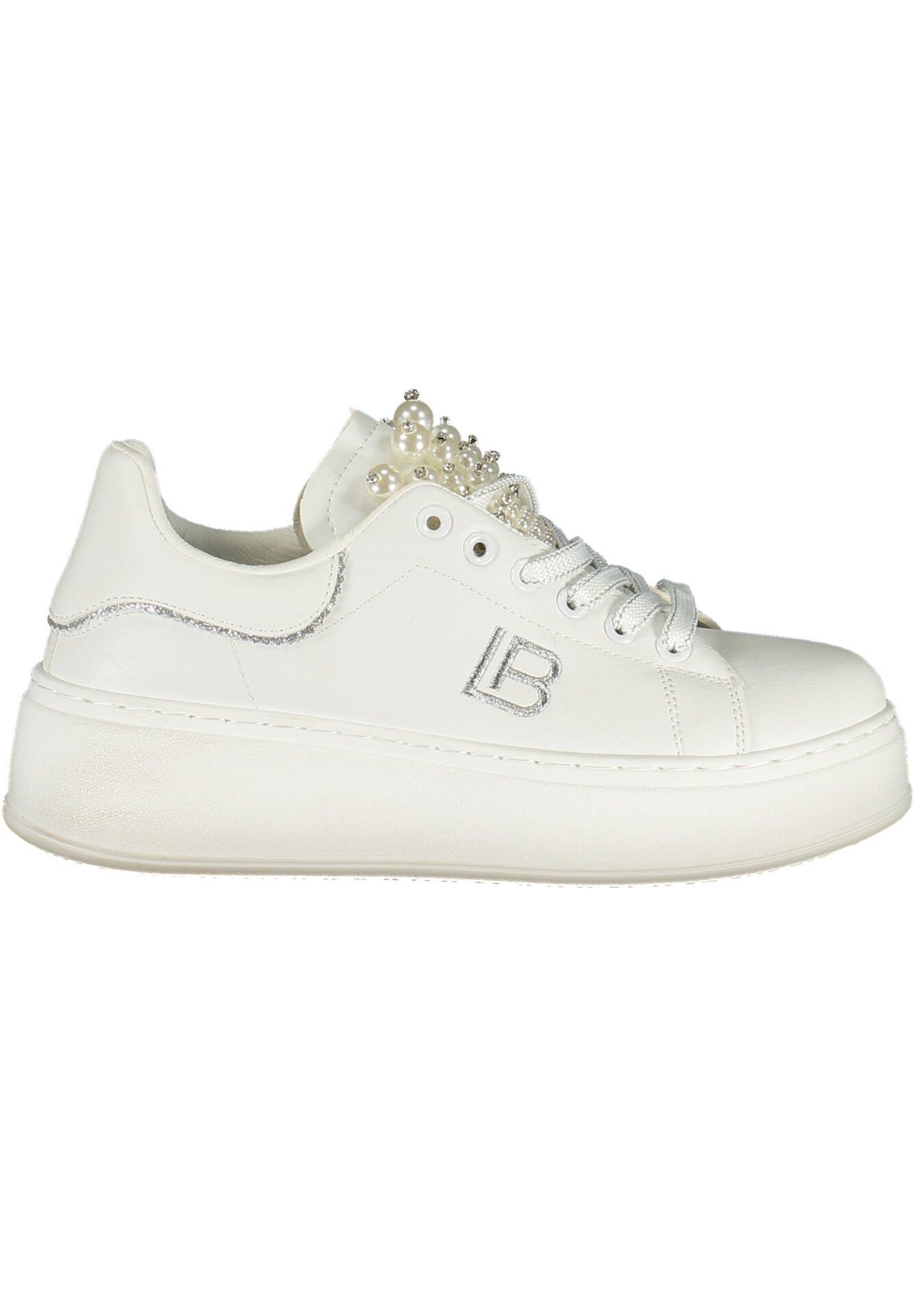 LAURA BIAGIOTTI WOMEN'S WHITE SPORTS SHOES