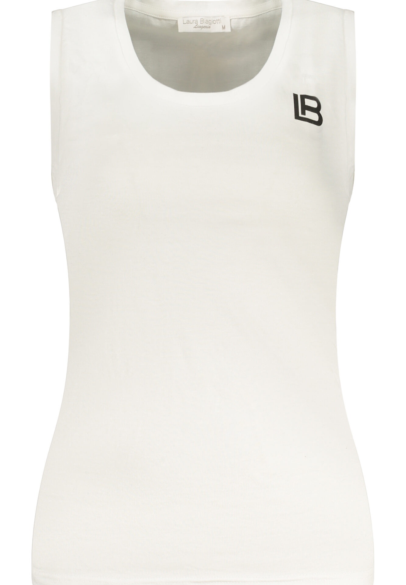 LAURA BIAGIOTTI WOMEN'S WHITE EXTERIOR TANK TOP