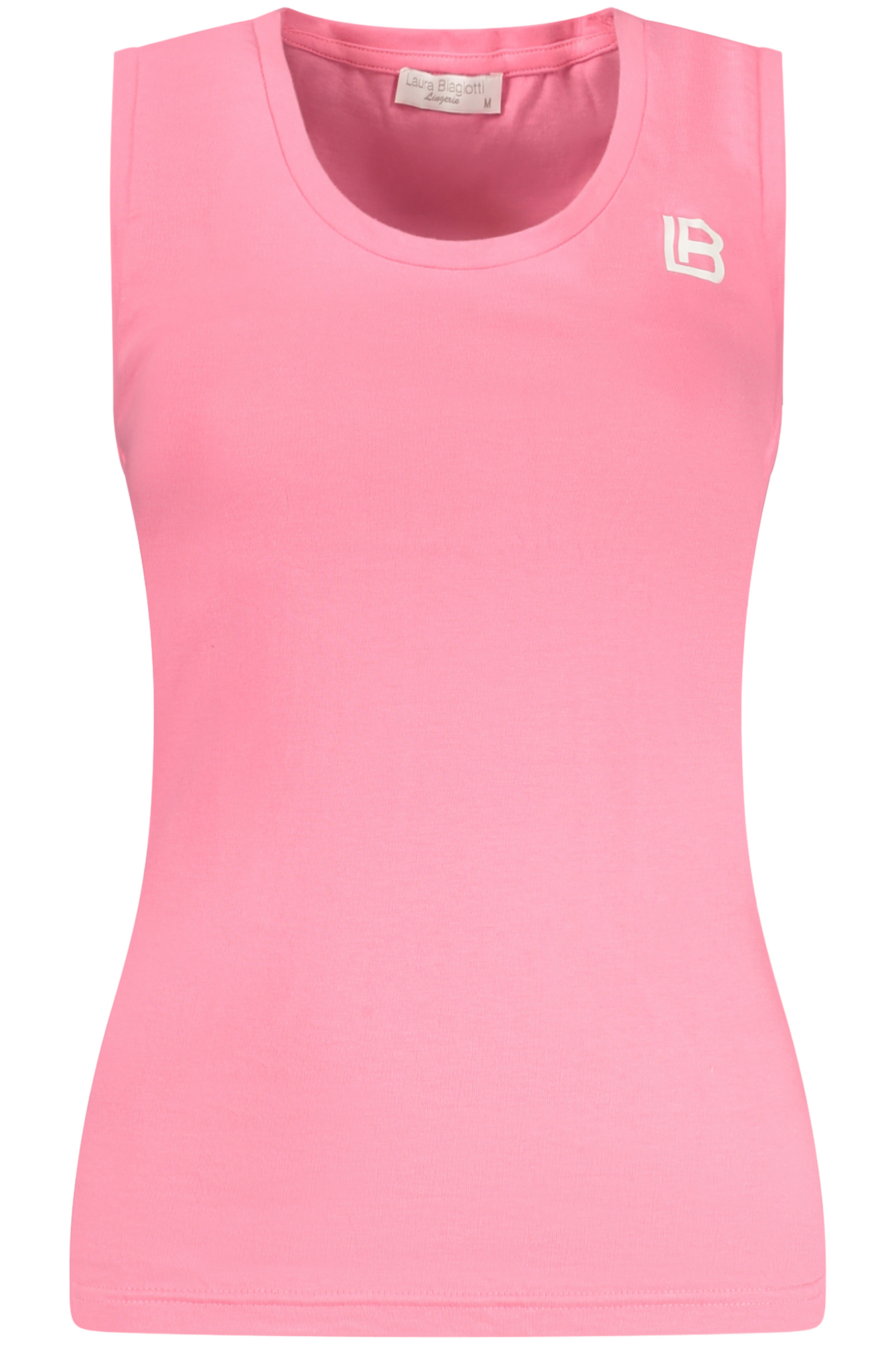 LAURA BIAGIOTTI WOMEN'S PINK EXTERNAL TANK TOP LAURA BIAGIOTTI WOMEN'S PINK EXTERNAL TANK TOP