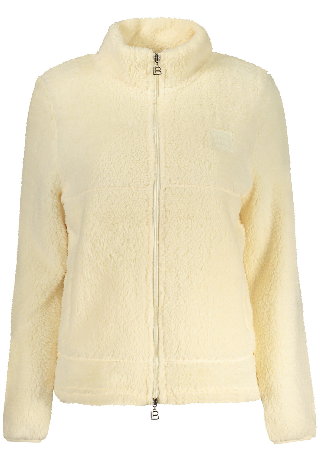 LAURA BIAGIOTTI WOMEN'S BEIGE ZIP-UP SWEATSHIRT