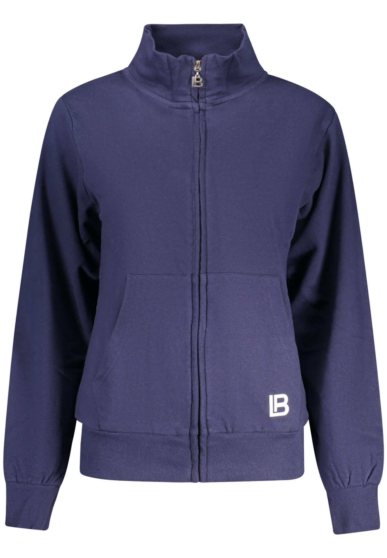 LAURA BIAGIOTTI WOMEN'S BLUE ZIP-UP SWEATSHIRT