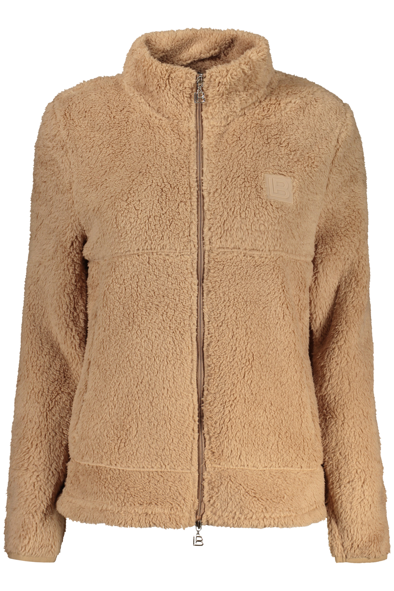 LAURA BIAGIOTTI WOMEN'S BROWN ZIP-UP SWEATSHIRT LAURA BIAGIOTTI WOMEN'S BROWN ZIP-UP SWEATSHIRT